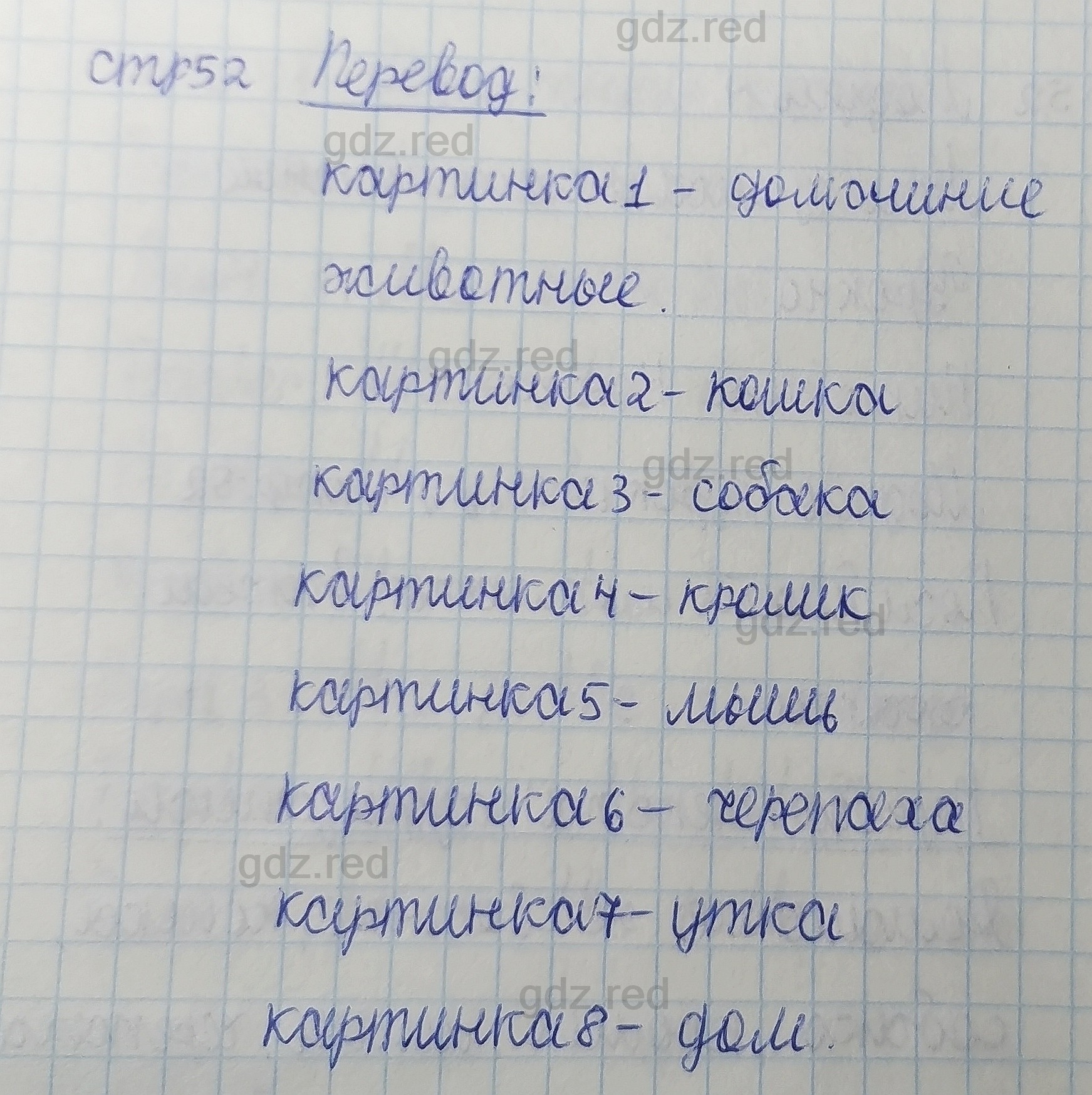 Страница 52- ГДЗ Английский язык 1 класс Учебник Быкова, Дули, Поспелова,  Эванс - ГДЗ РЕД