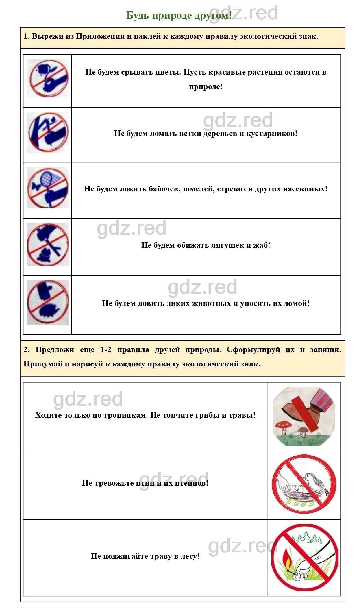 Страница 49 — ГДЗ по Окружающему миру для 2 класса Рабочая тетрадь Плешаков  А.А. Часть 1. - ГДЗ РЕД