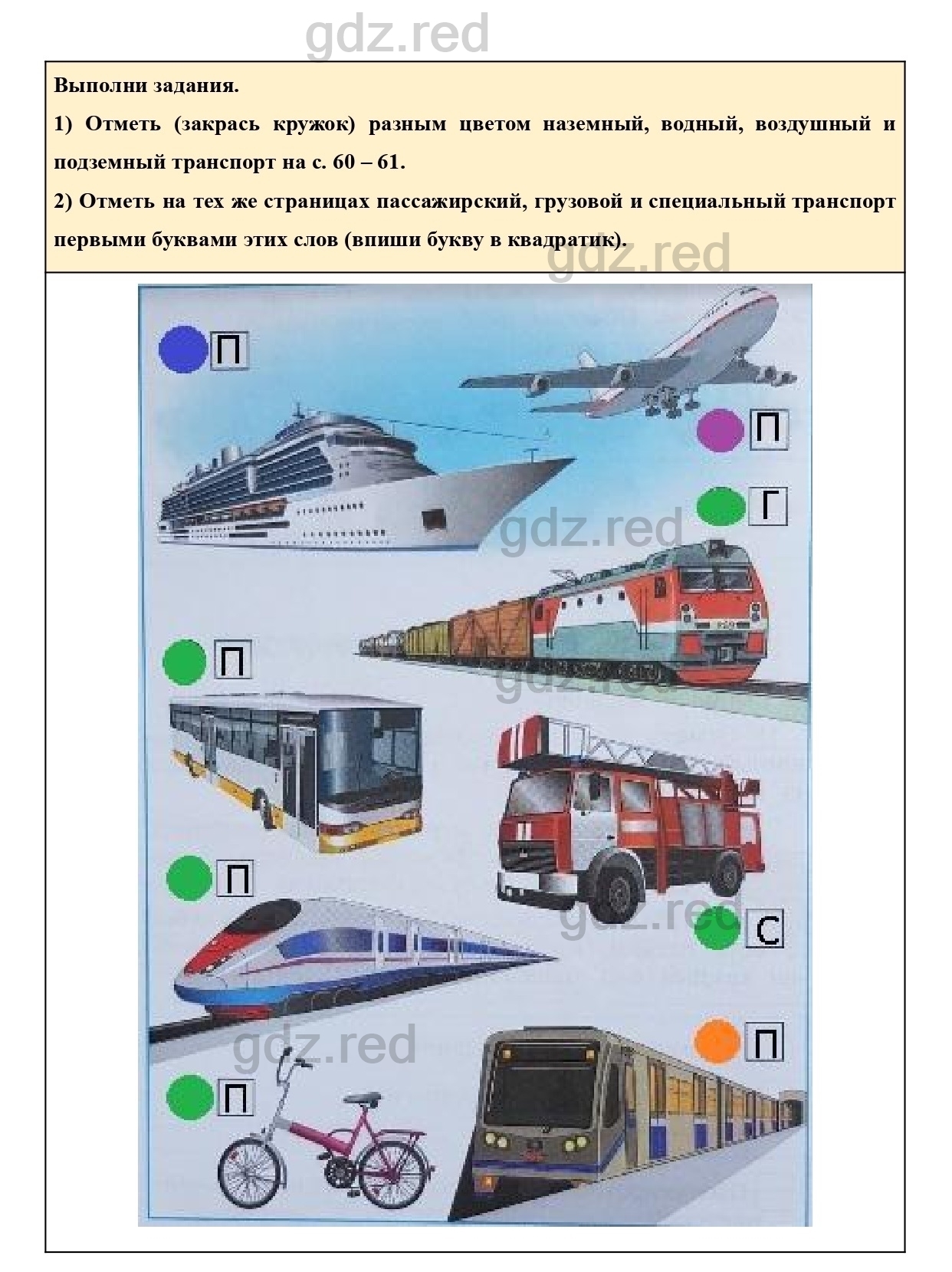 Страница 60 — ГДЗ по Окружающему миру для 2 класса Рабочая тетрадь Плешаков  А.А. Часть 1. - ГДЗ РЕД