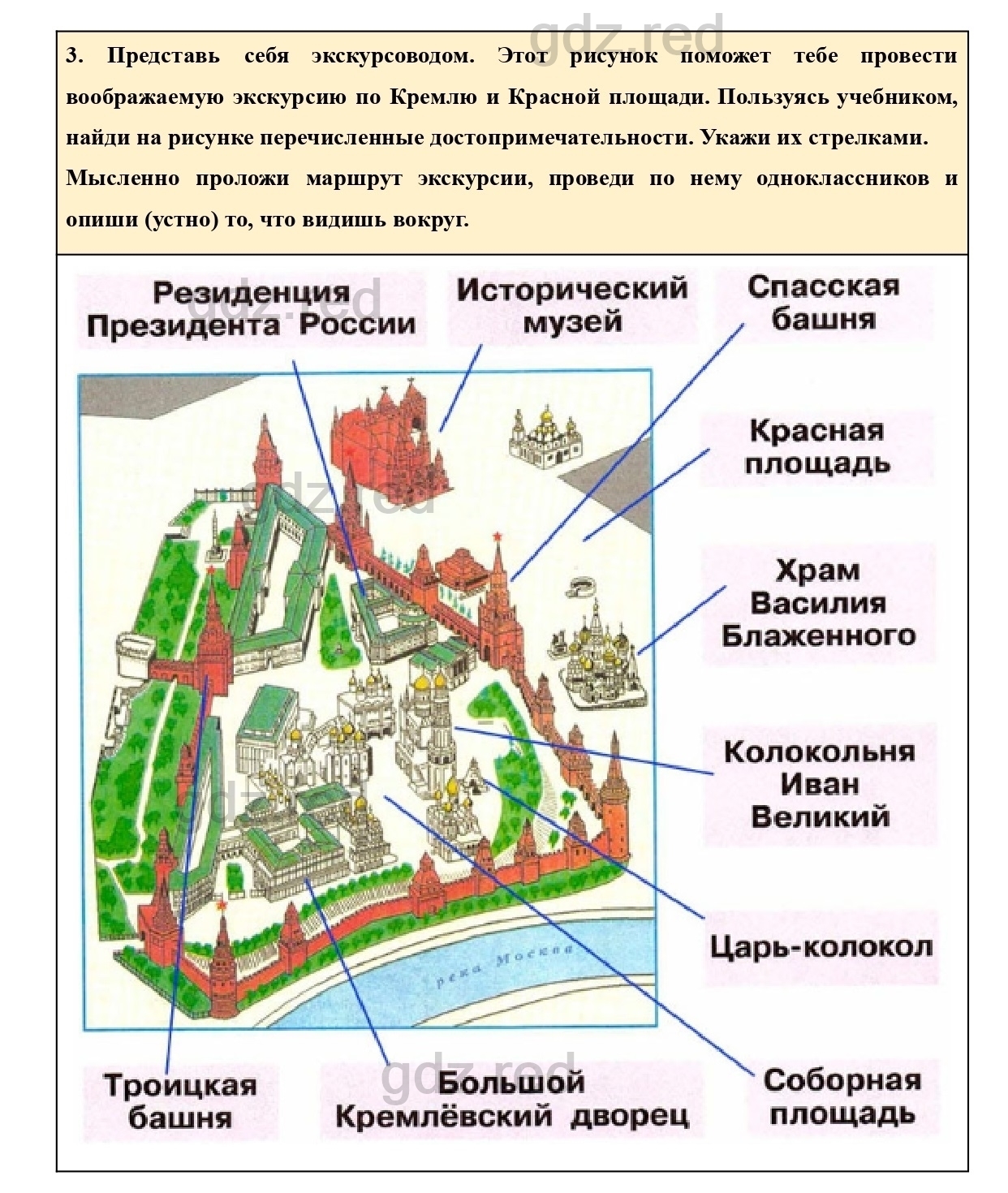 Страница 55 — ГДЗ по Окружающему миру для 2 класса Рабочая тетрадь Плешаков  А.А. Часть 2. - ГДЗ РЕД