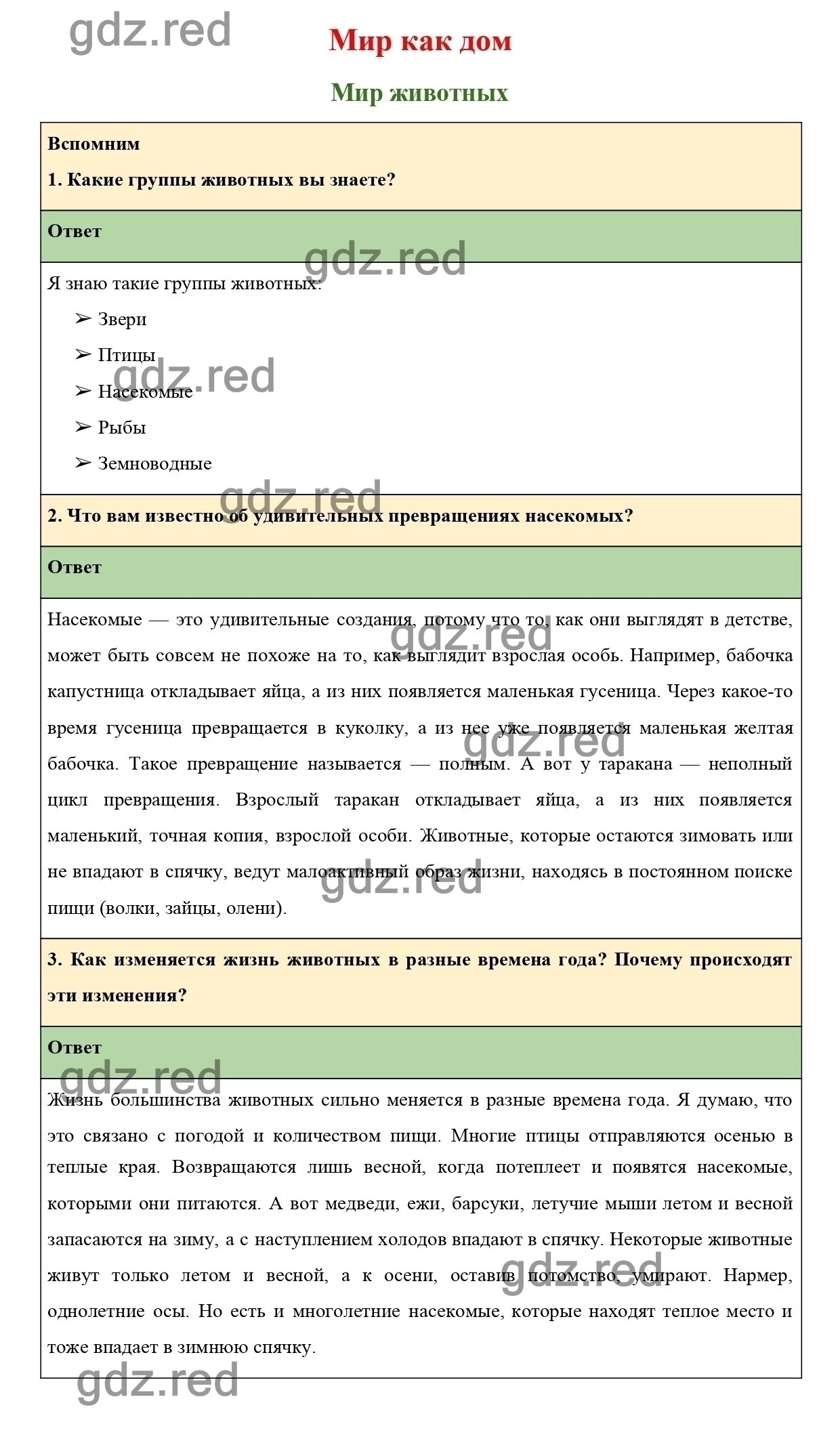 Страница 86 — ГДЗ по Окружающему миру для 3 класса Учебник Плешаков А.А.,  Новицкая М.Ю. Часть 1. - ГДЗ РЕД