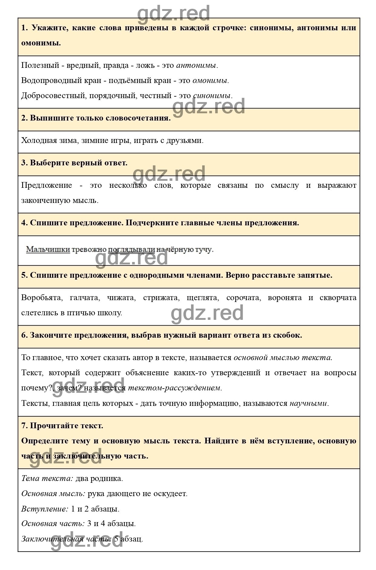 домашнее задание по русскому языку гдз климанова бабушкина (98) фото