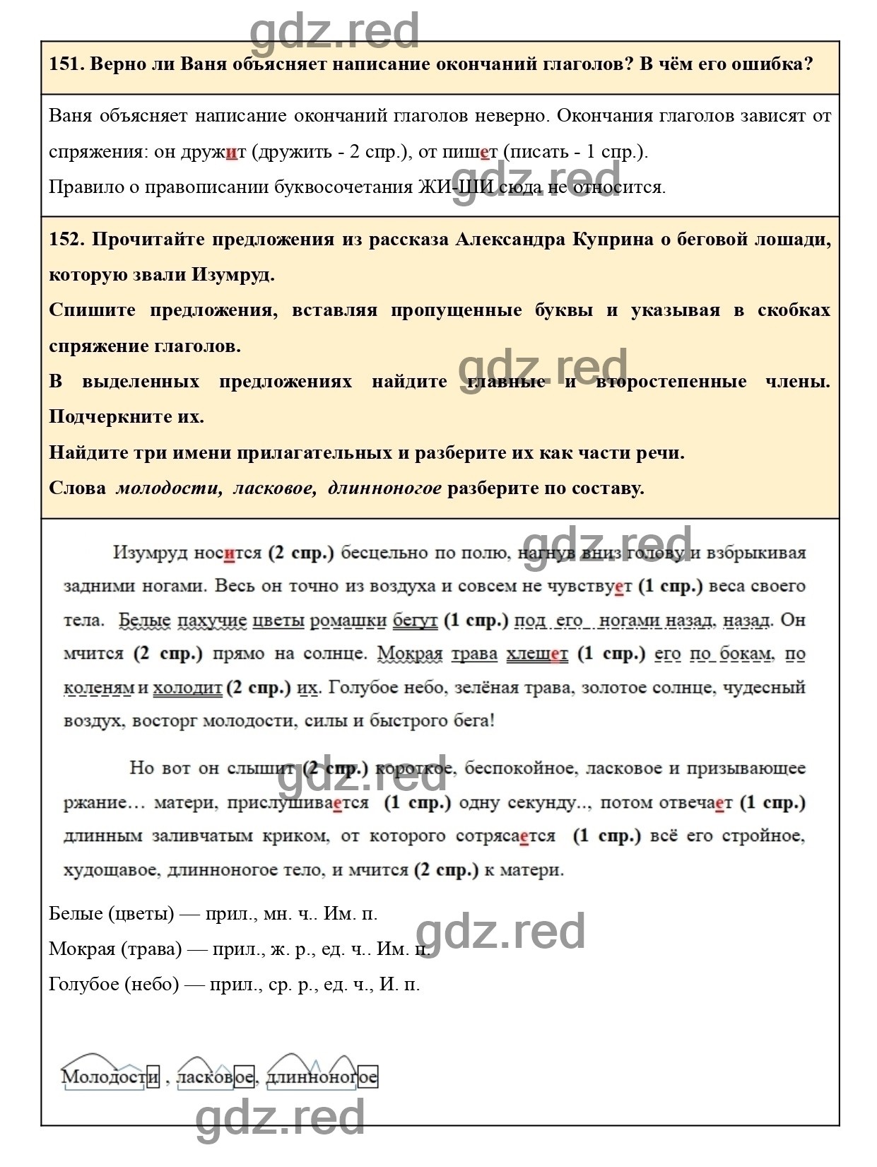 Страница 97 - ГДЗ по Русскому языку 4 класс Учебник Климанова, Бабушкина.  Часть 2 - ГДЗ РЕД