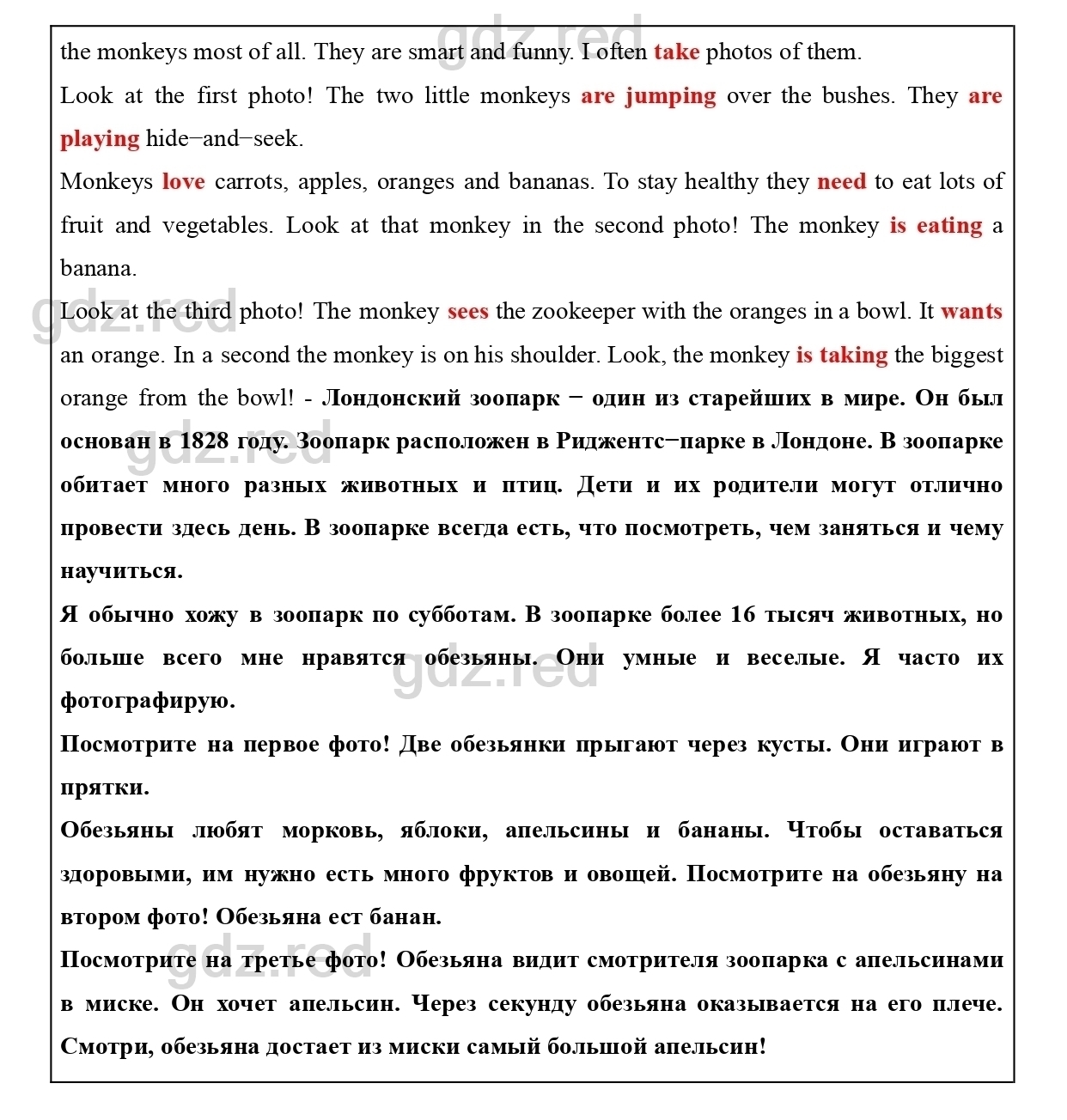 Страница 100- ГДЗ Английский язык 5 класс Учебник Биболетова, Денисенко,  Трубанева - ГДЗ РЕД