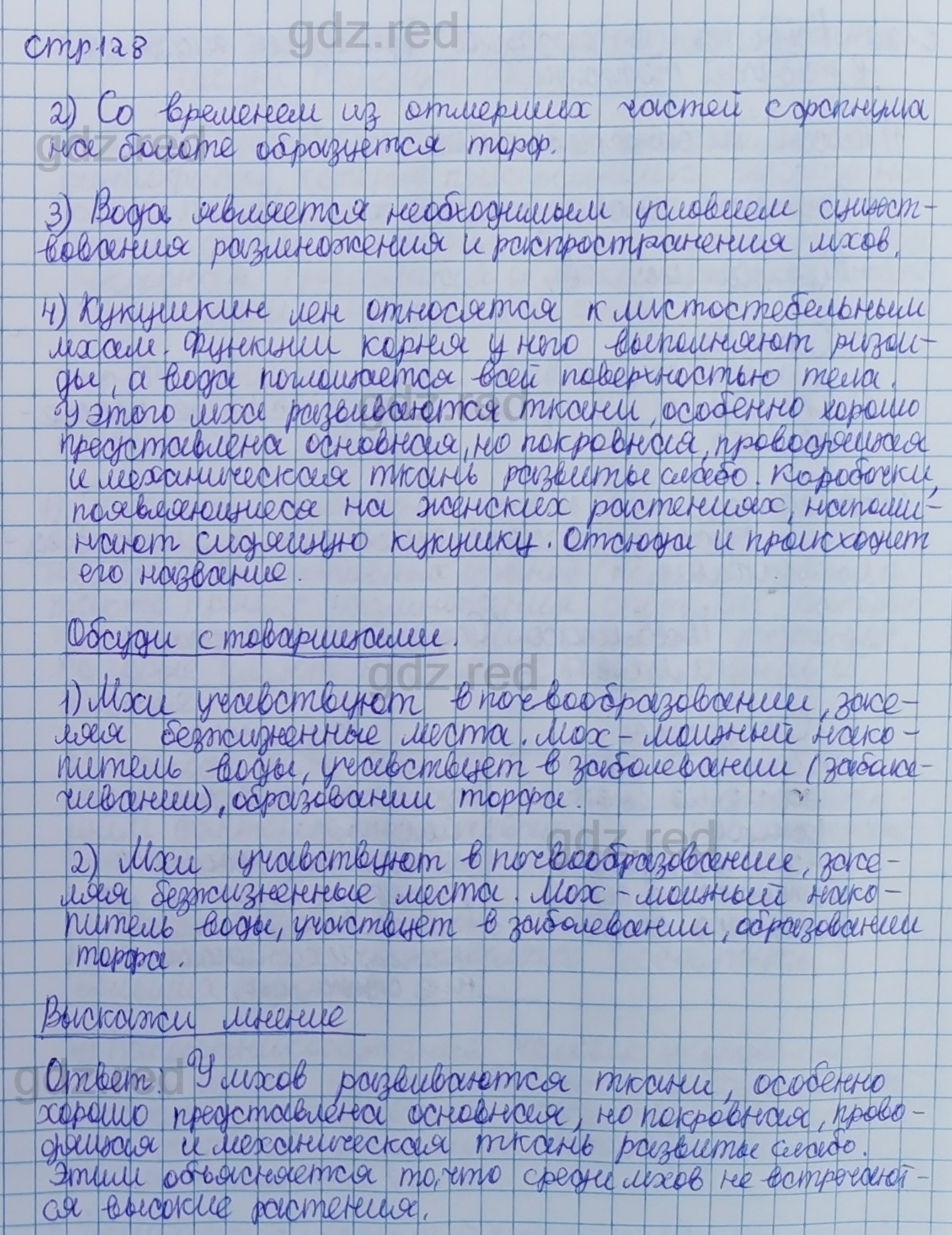 Параграф 25- ГДЗ Биология 5 класс Учебник Сивоглазов, Плешаков - ГДЗ РЕД