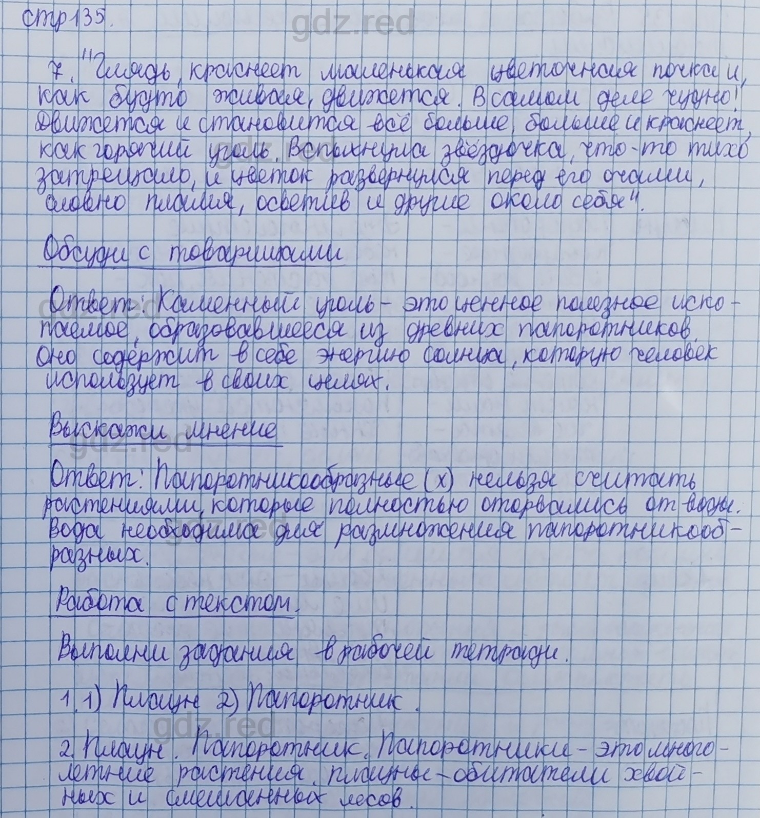 Параграф 26- ГДЗ Биология 5 класс Учебник Сивоглазов, Плешаков - ГДЗ РЕД