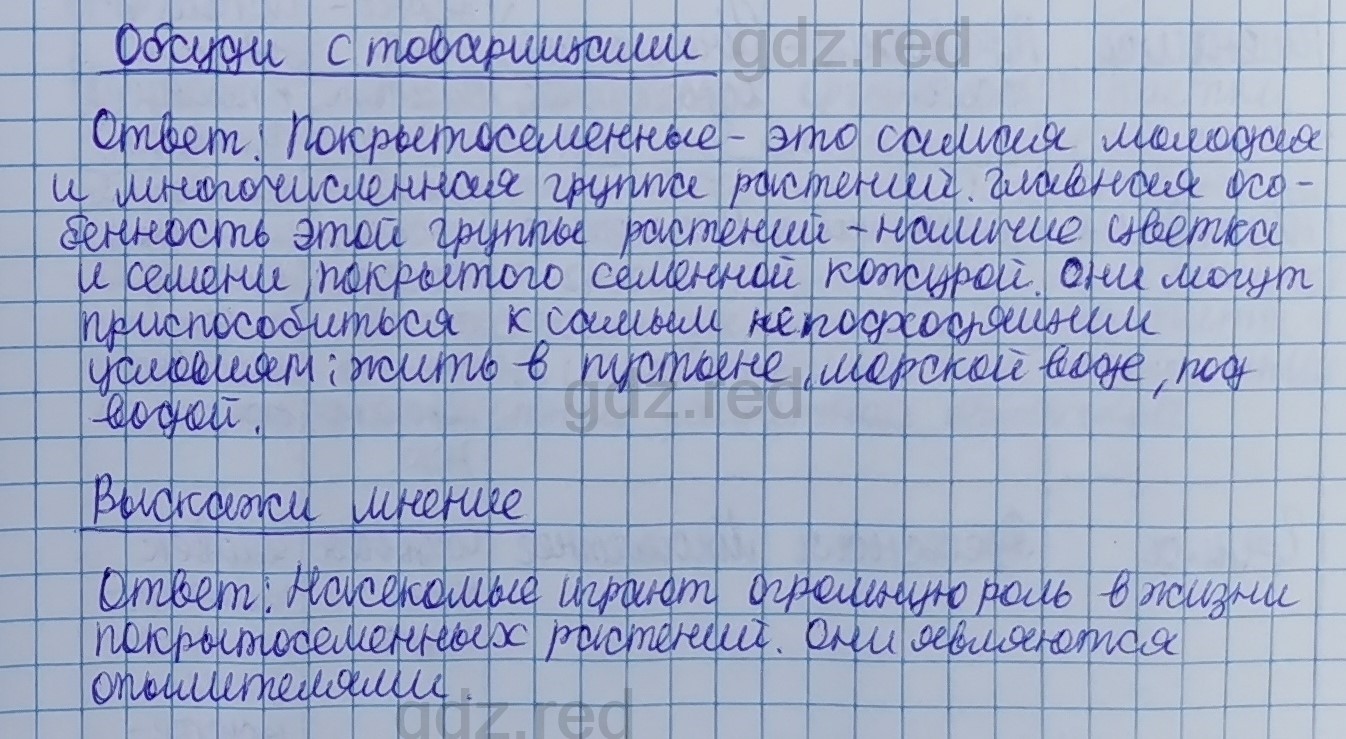 Параграф 28- ГДЗ Биология 5 класс Учебник Сивоглазов, Плешаков - ГДЗ РЕД