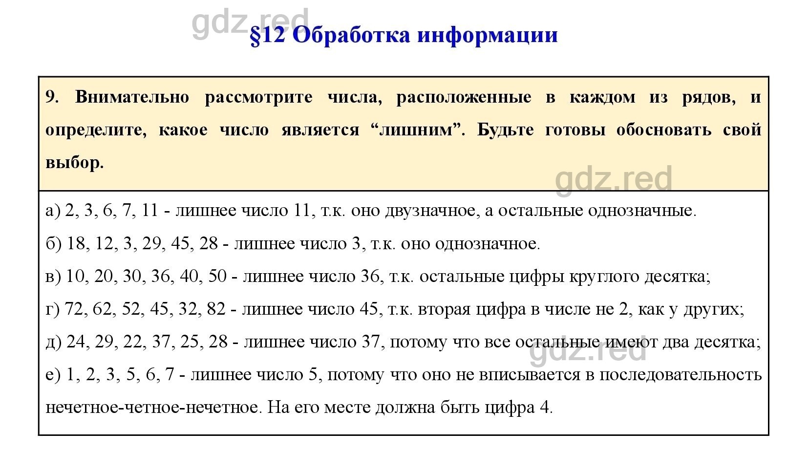 Вопрос 9 Параграф 12- ГДЗ по Информатике 5 класс Учебник Босова - ГДЗ РЕД