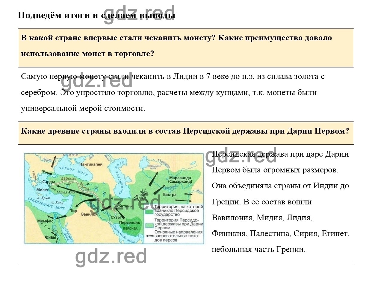 Тест по истории 5 класс 46 параграф