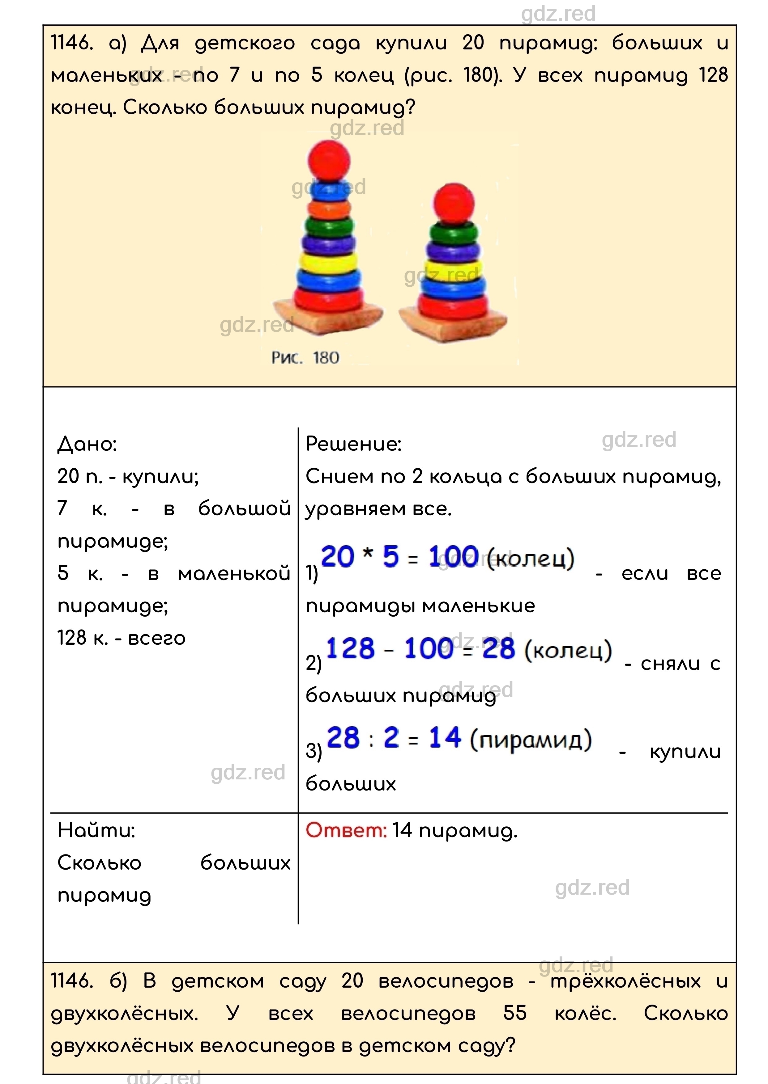 Номер 1146 - ГДЗ по Математике для 5 класса Учебник Никольский, Потапов,  Решетников, Шевкин - ГДЗ РЕД