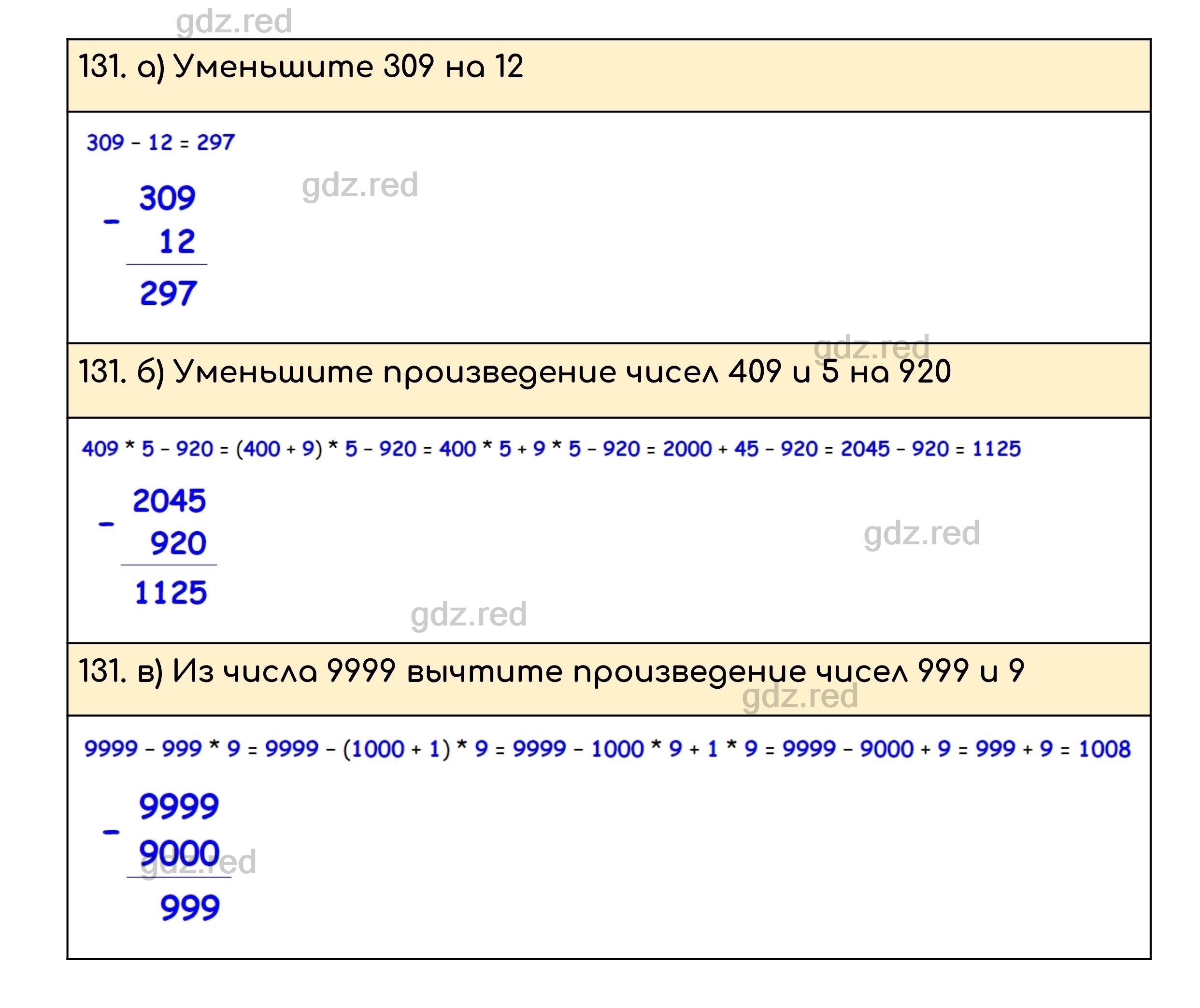 Номер 131 - ГДЗ по Математике для 5 класса Учебник Никольский, Потапов,  Решетников, Шевкин - ГДЗ РЕД