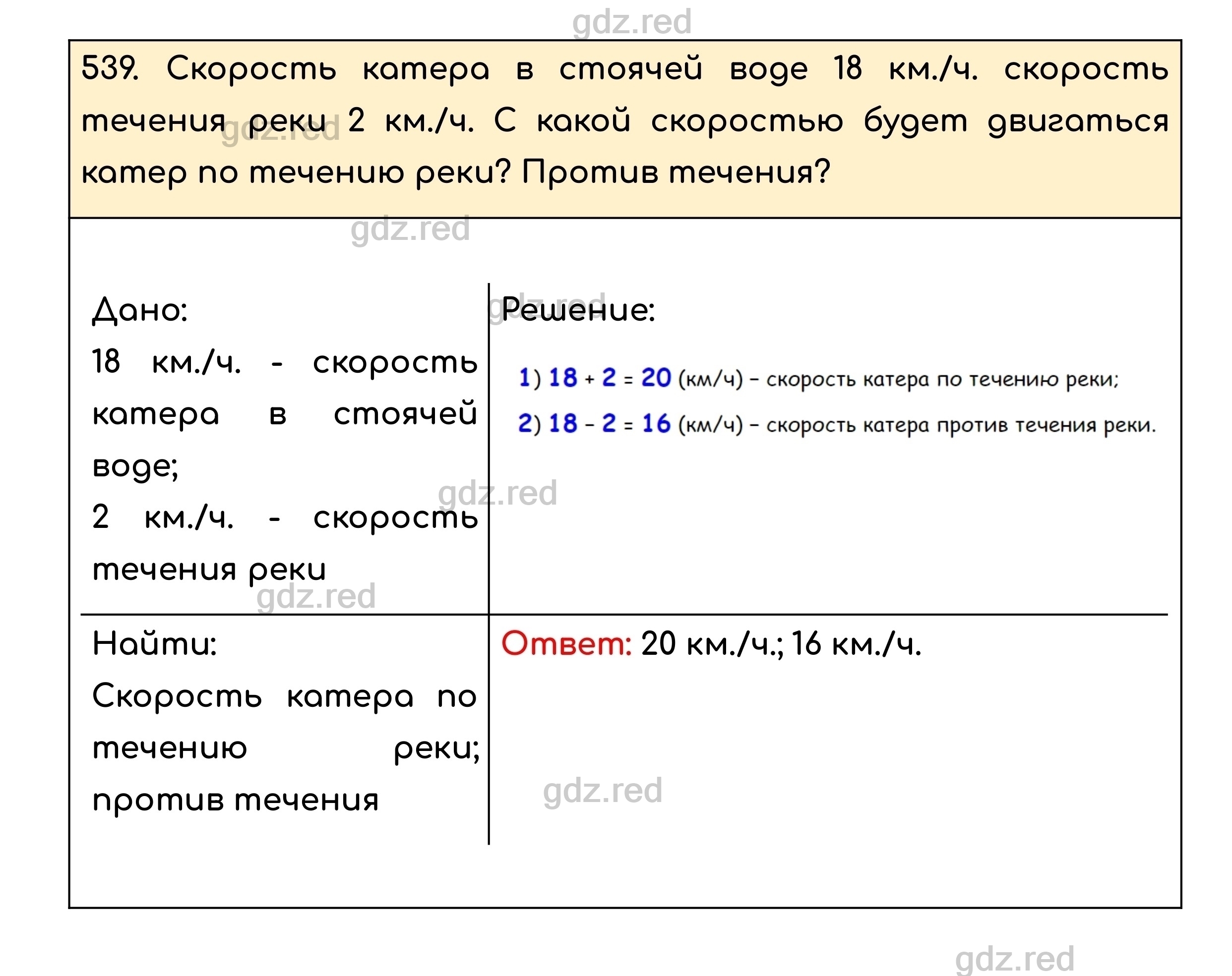 Номер 539 - ГДЗ по Математике для 5 класса Учебник Никольский, Потапов,  Решетников, Шевкин - ГДЗ РЕД