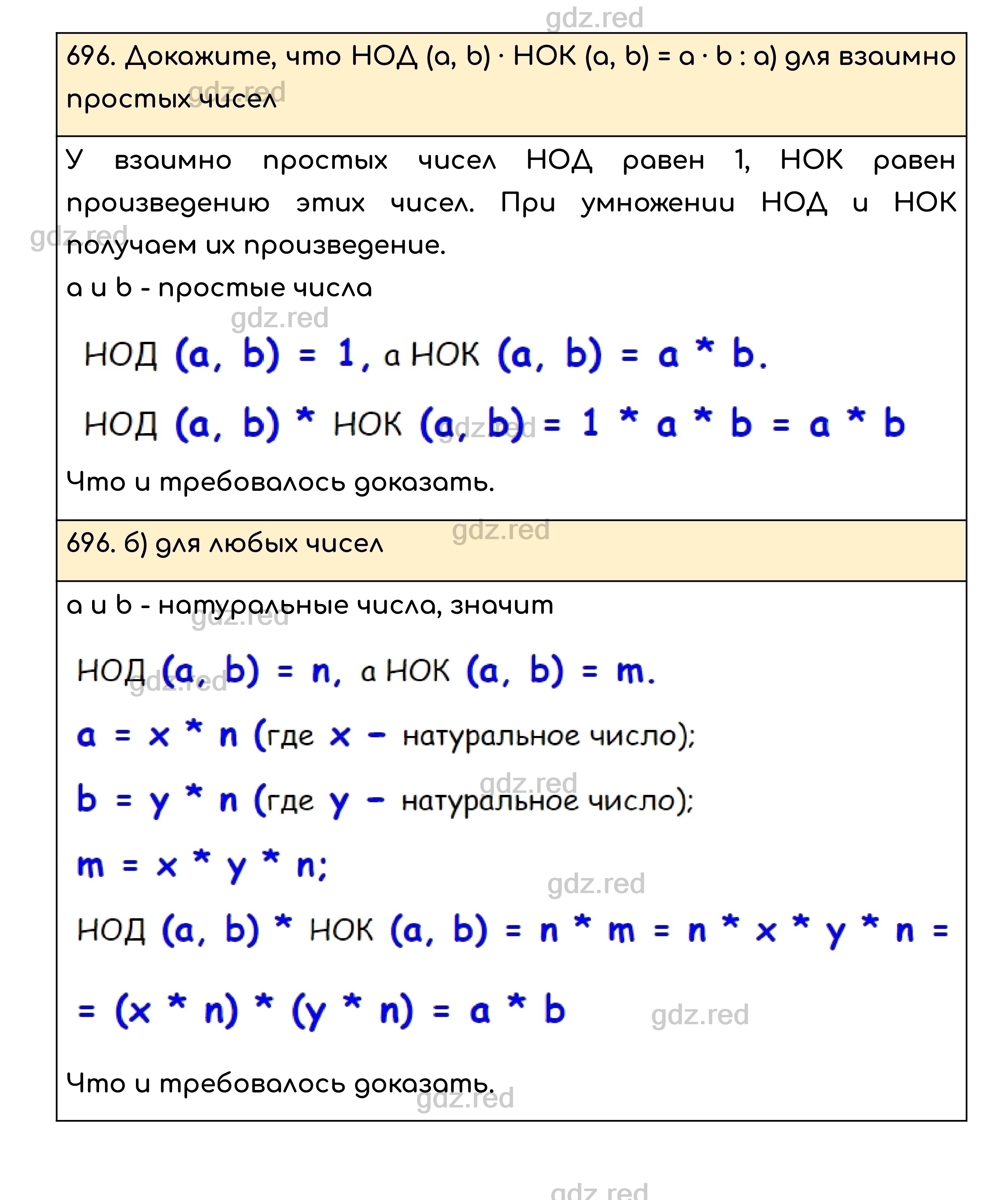 Номер 696 - ГДЗ по Математике для 5 класса Учебник Никольский, Потапов,  Решетников, Шевкин - ГДЗ РЕД