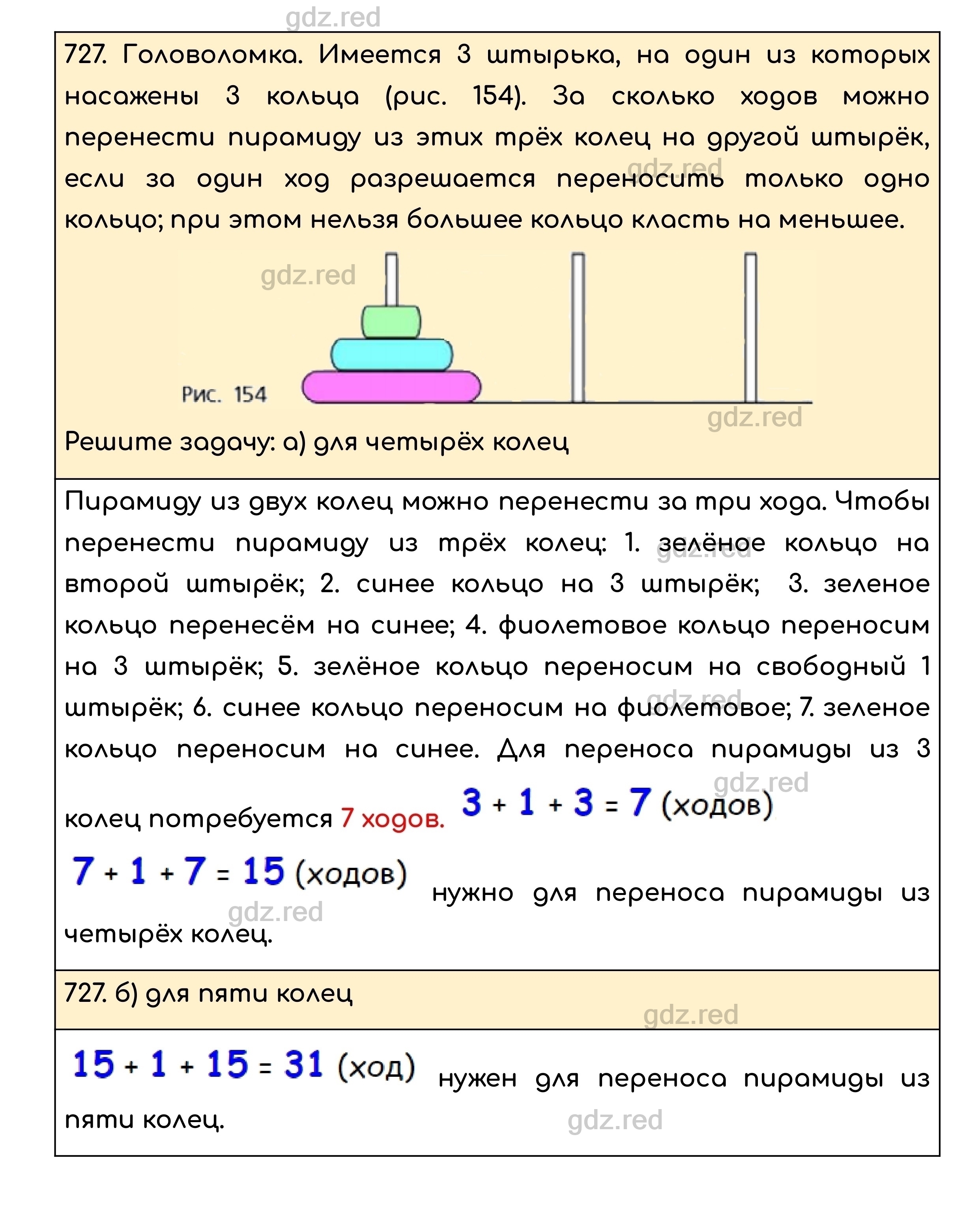 Номер 727 - ГДЗ по Математике для 5 класса Учебник Никольский, Потапов,  Решетников, Шевкин - ГДЗ РЕД