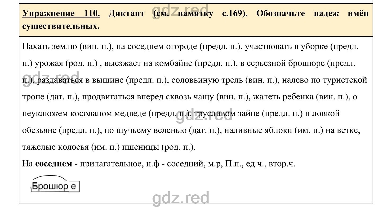 Упражнение 110- ГДЗ по Русскому языку 5 класс Учебник Ладыженская. Часть 1  - ГДЗ РЕД