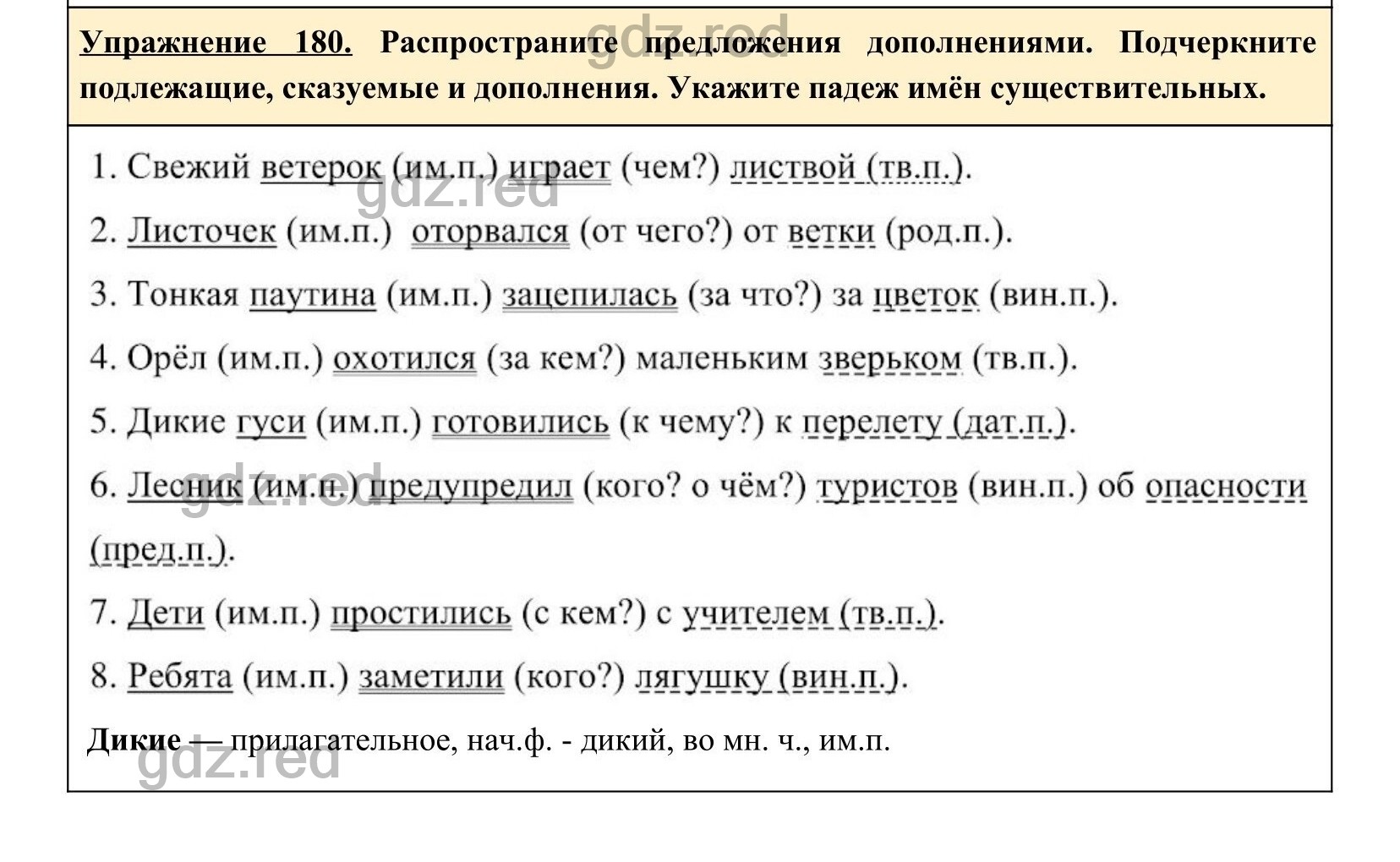 Упражнение 180- ГДЗ по Русскому языку 5 класс Учебник Ладыженская. Часть 1  - ГДЗ РЕД