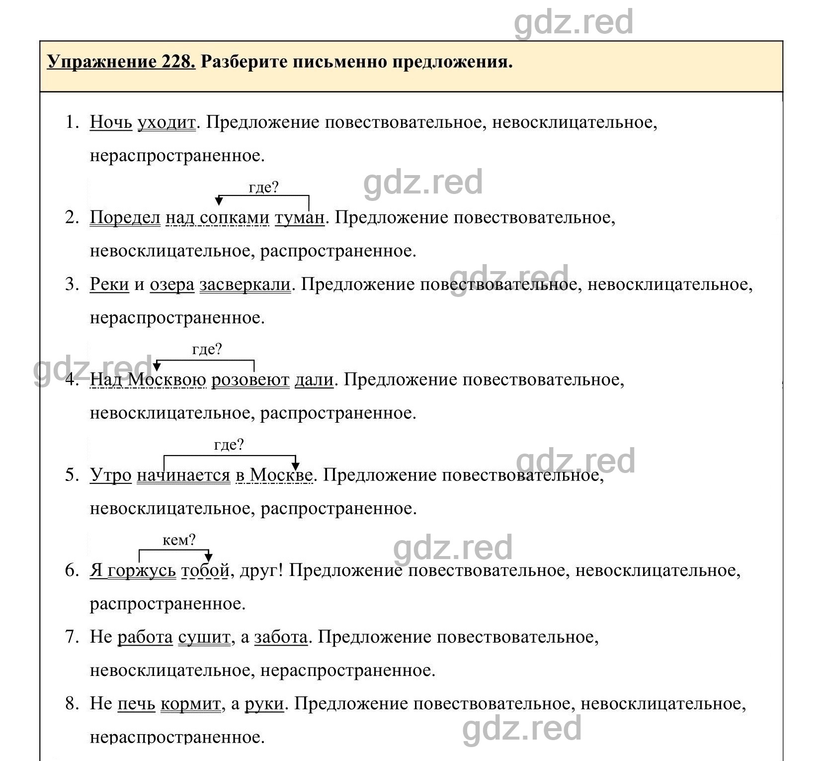 Упражнение 228- ГДЗ по Русскому языку 5 класс Учебник Ладыженская. Часть 1  - ГДЗ РЕД