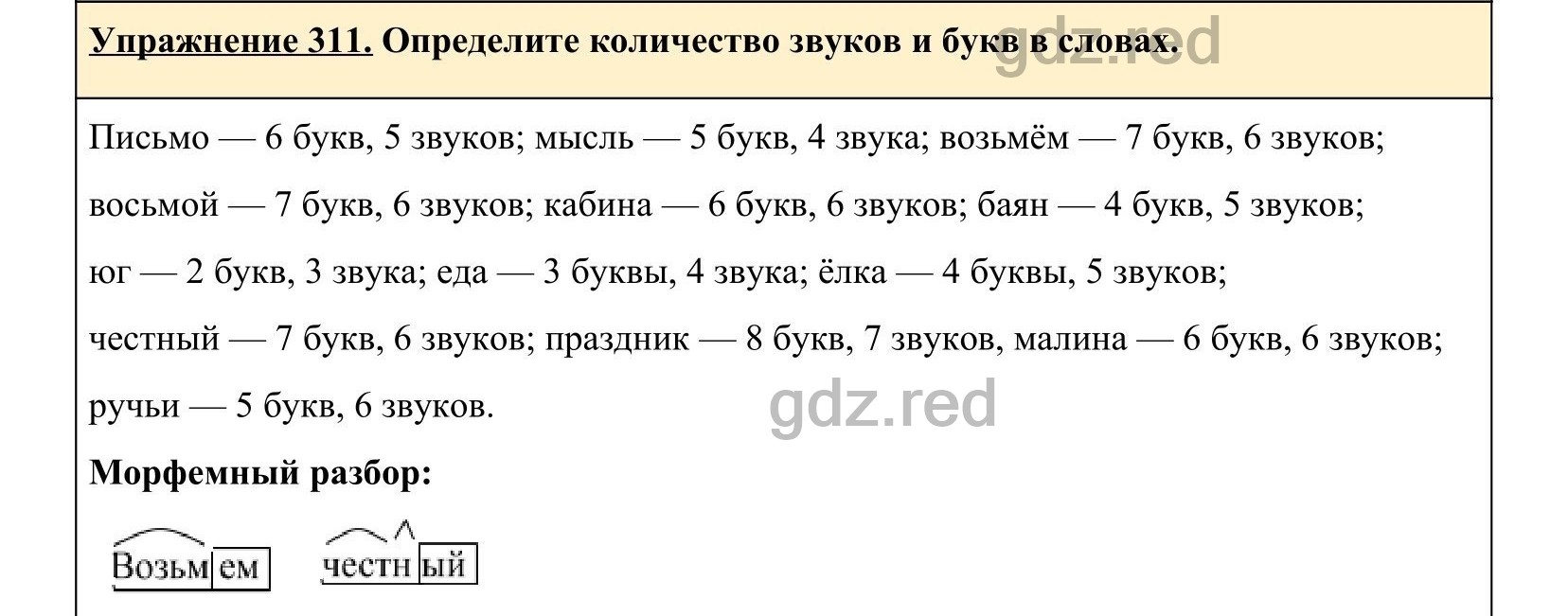 Упражнение 311- ГДЗ По Русскому Языку 5 Класс Учебник Ладыженская.