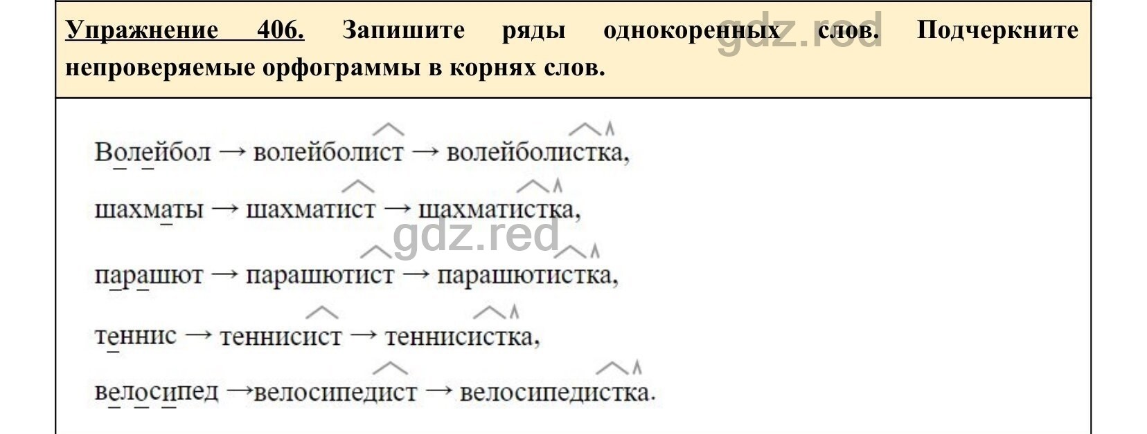 русский гдз номер 406 (98) фото