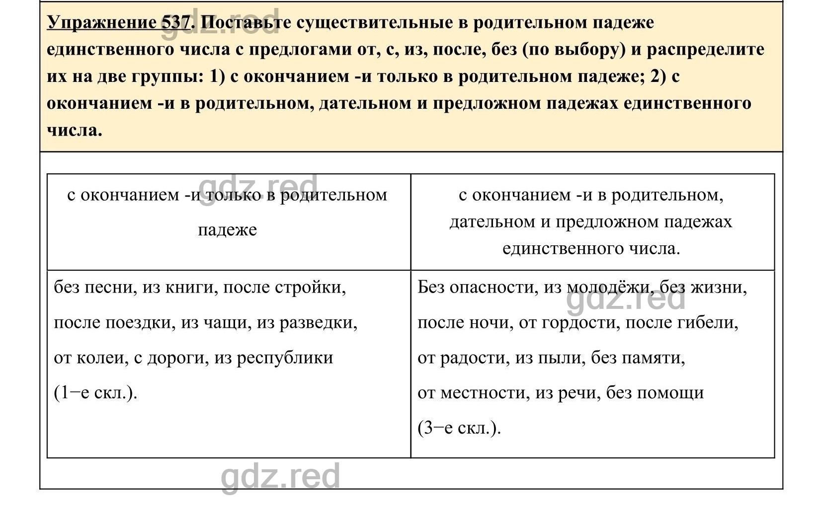 Упражнение 537- ГДЗ по Русскому языку 5 класс Учебник Ладыженская. Часть 2  - ГДЗ РЕД