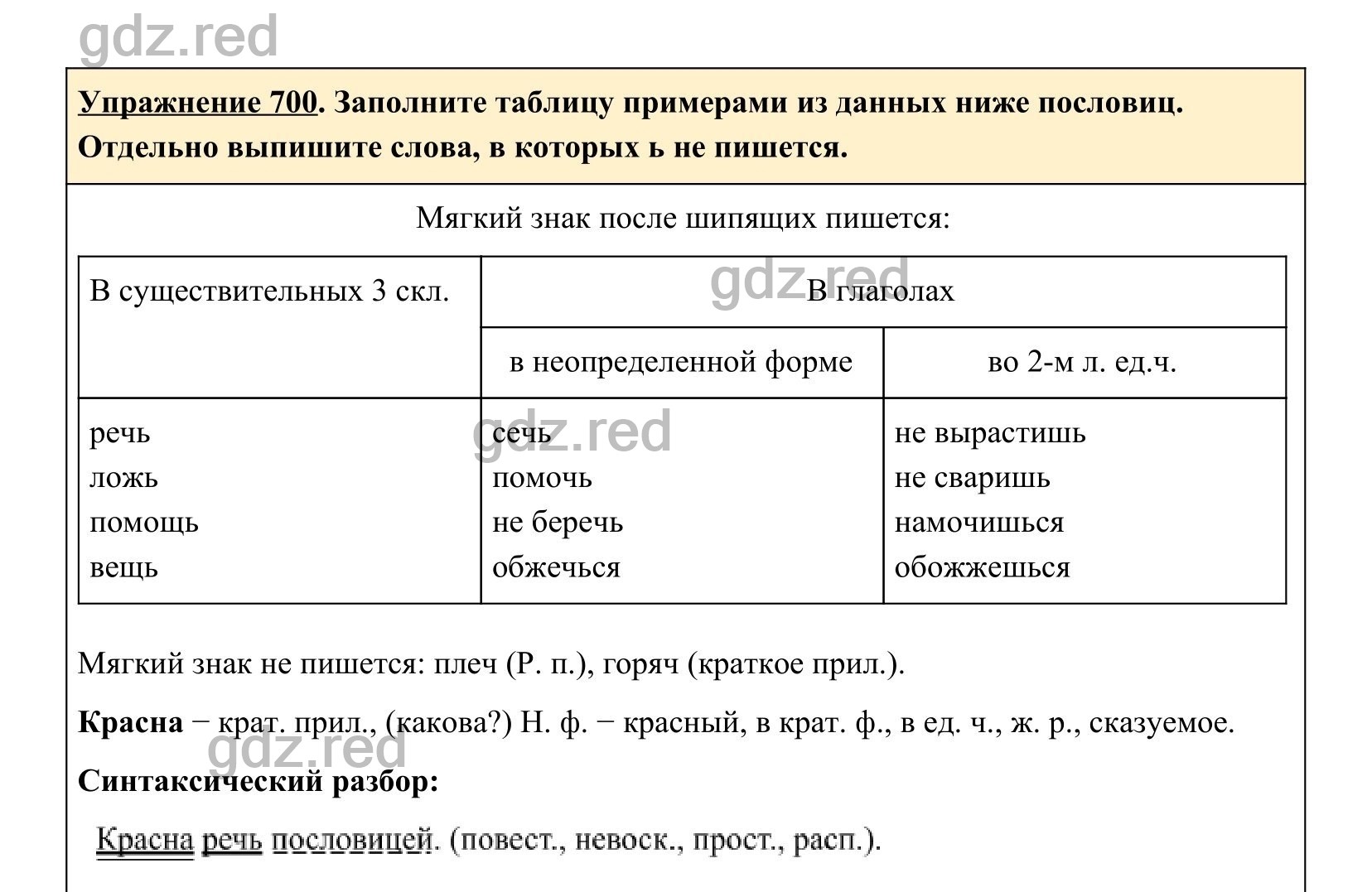 гдз по русскому языку упражнение 700 ладыженская (100) фото