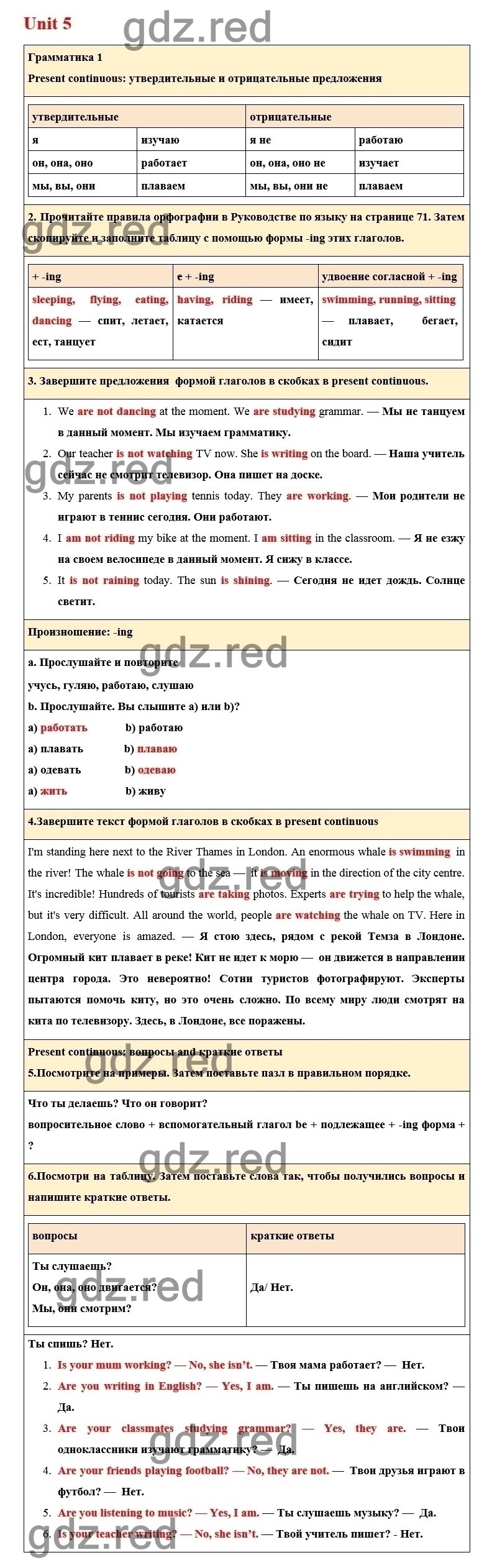 Страница 64 — ГДЗ по Английскому языку для 6 класса Учебник Комарова Ю.А.,  Ларионова И.В. Unit 5. - ГДЗ РЕД