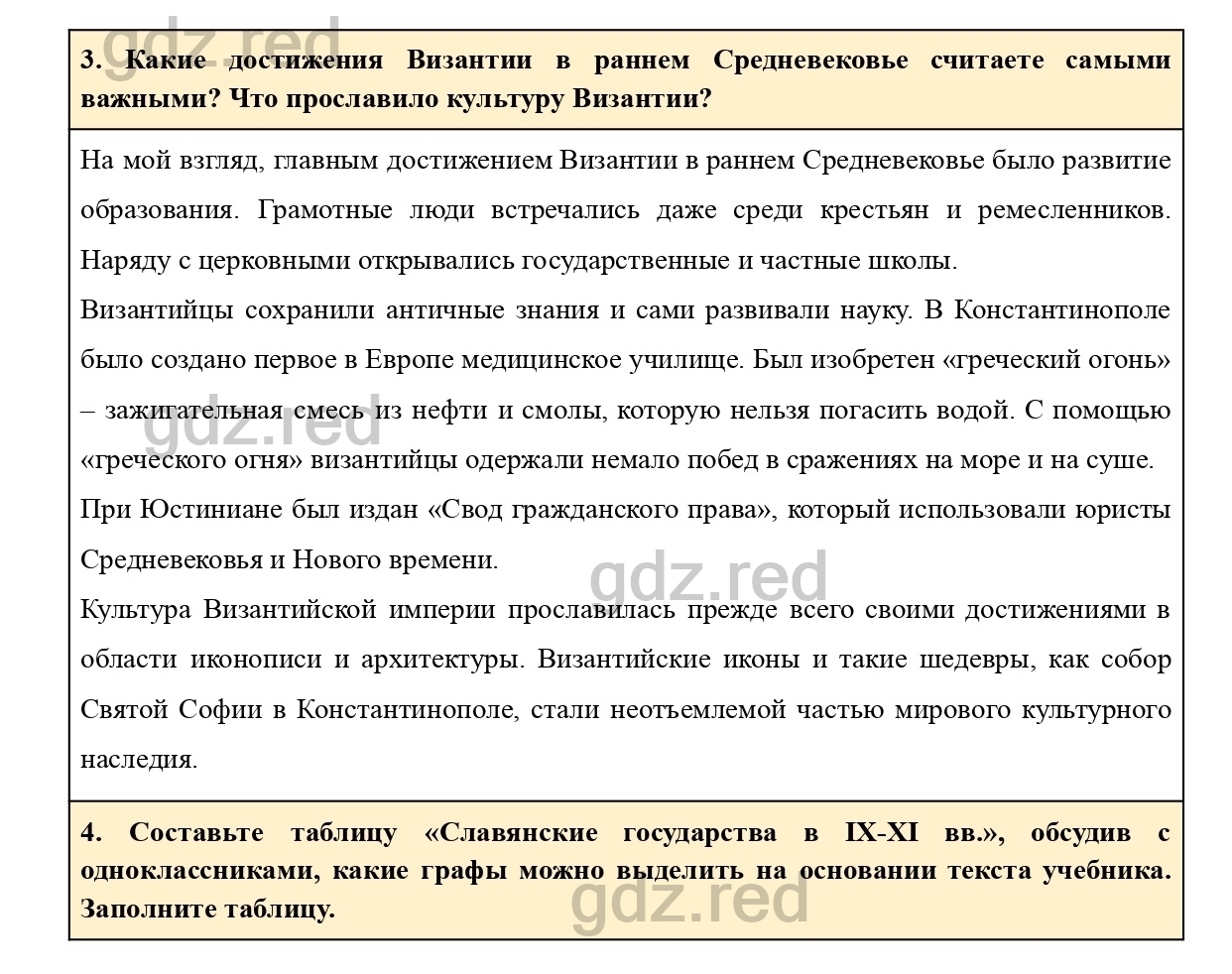 Вопросы и задания к главе 2 - ГДЗ по Истории 6 класс Учебник Агибалова,  Донской - ГДЗ РЕД