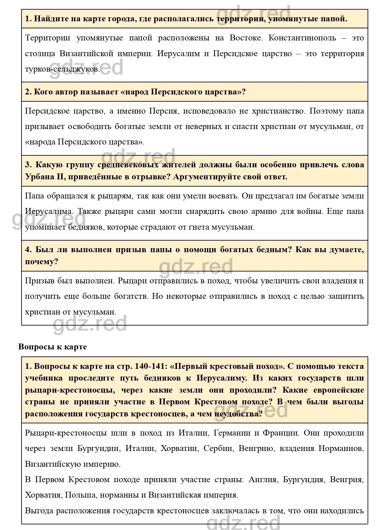 Вопросы к параграфу 16 - ГДЗ по Истории 6 класс Учебник Агибалова, Донской  - ГДЗ РЕД