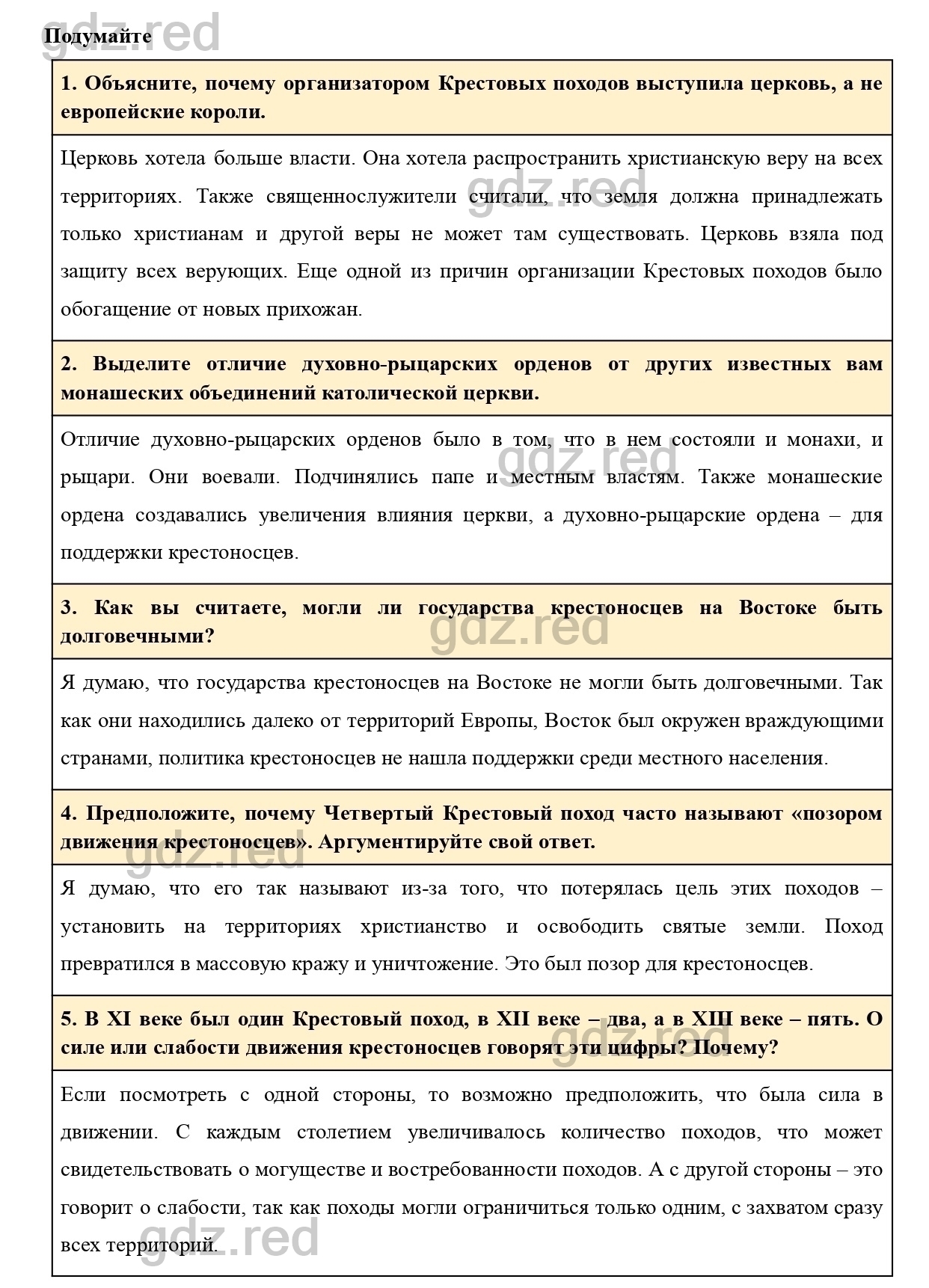 Вопросы к параграфу 16 - ГДЗ по Истории 6 класс Учебник Агибалова, Донской  - ГДЗ РЕД