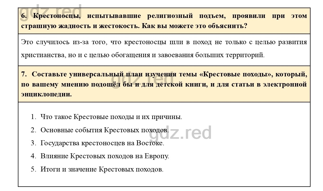 Вопросы к параграфу 16 - ГДЗ по Истории 6 класс Учебник Агибалова, Донской  - ГДЗ РЕД