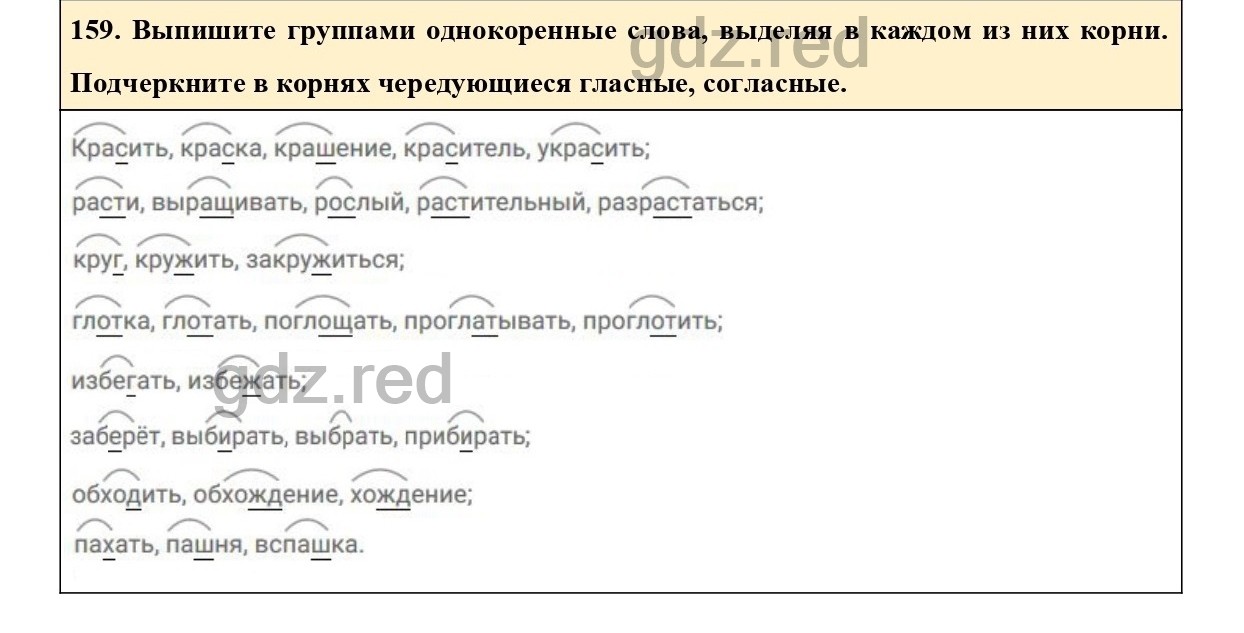 Упражнение 159 - ГДЗ по Русскому языку 6 класс Учебник Ладыженская. Часть 1  - ГДЗ РЕД