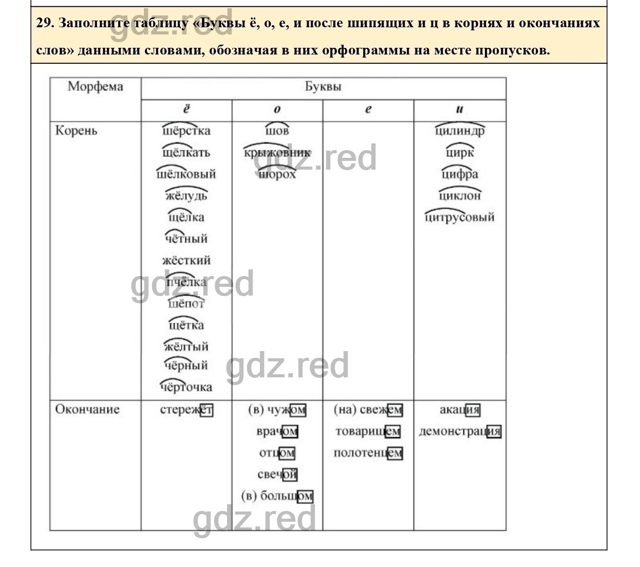 Упражнение 29 - ГДЗ по Русскому языку 6 класс Учебник Ладыженская. Часть 1  - ГДЗ РЕД