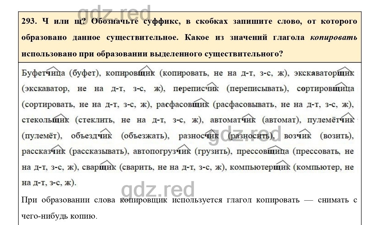 Упражнение 293 - ГДЗ по Русскому языку 6 класс Учебник Ладыженская. Часть 1  - ГДЗ РЕД