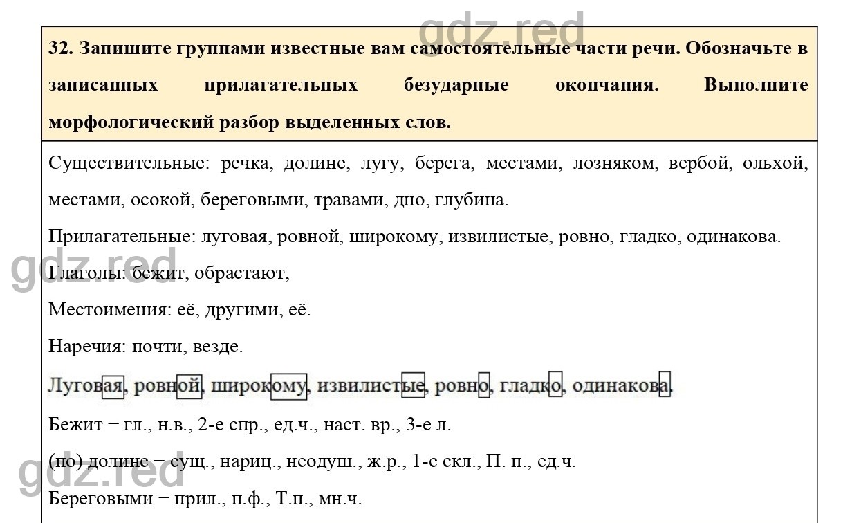 Упражнение 32 - ГДЗ по Русскому языку 6 класс Учебник Ладыженская. Часть 1  - ГДЗ РЕД