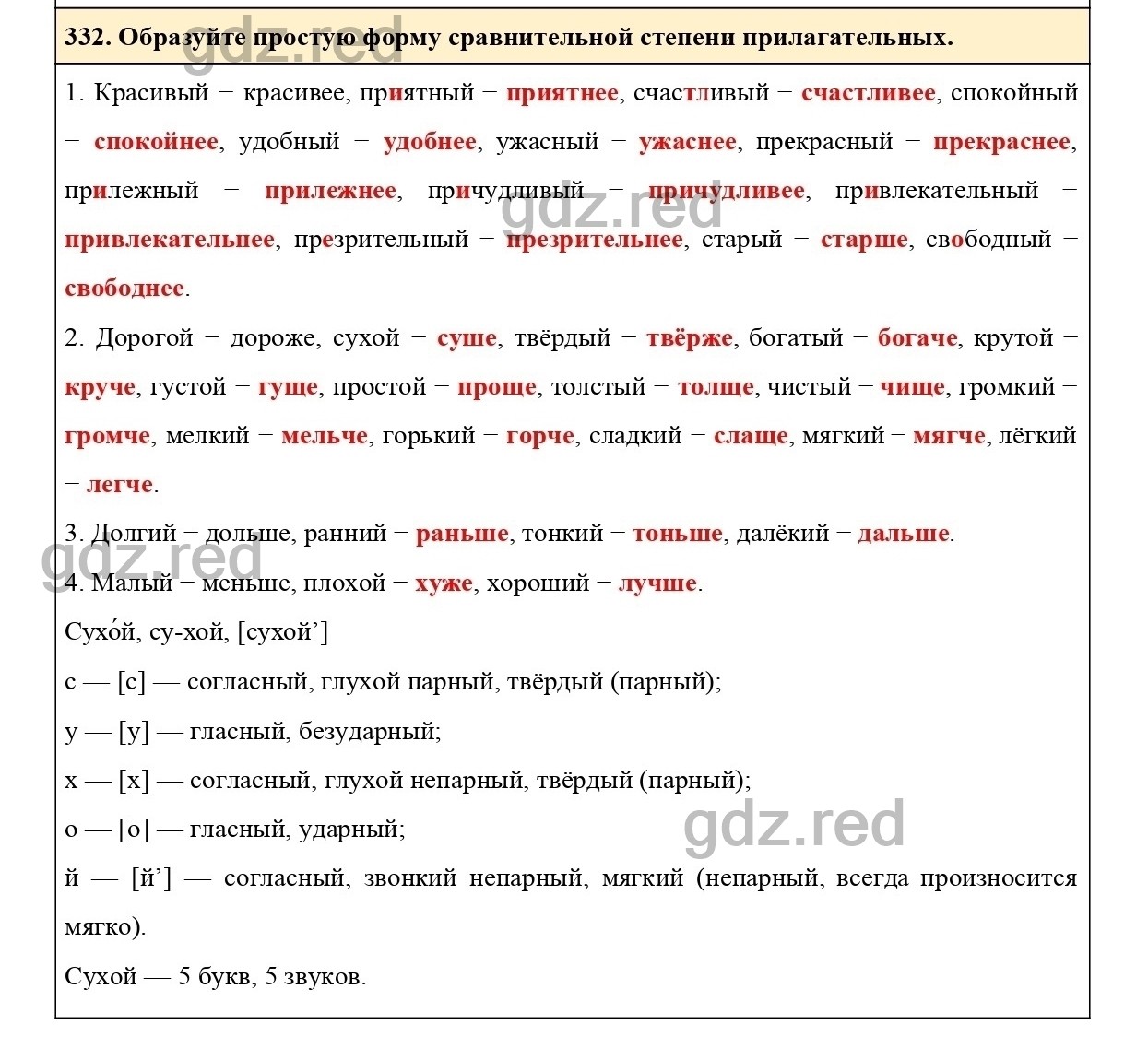 Упражнение 332 - ГДЗ по Русскому языку 6 класс Учебник Ладыженская. Часть 2  - ГДЗ РЕД