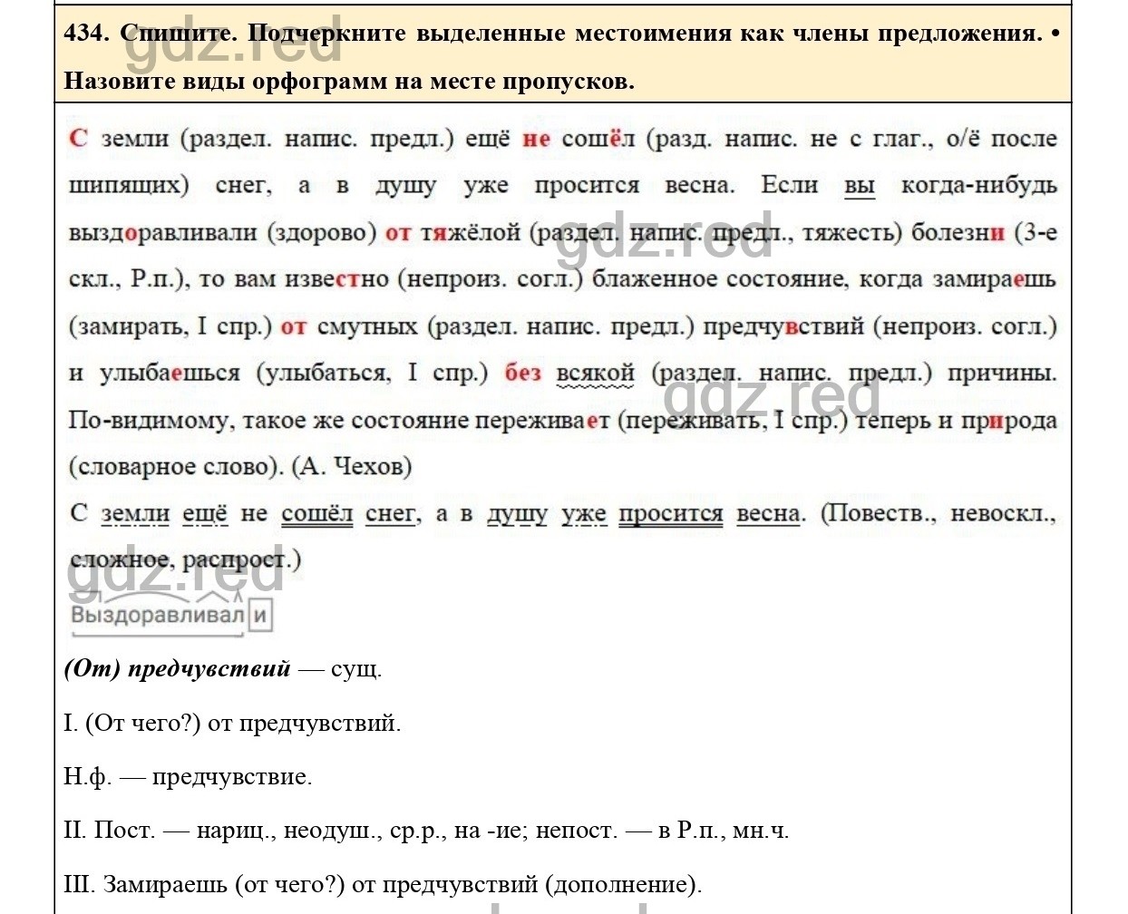 Упражнение 481 - ГДЗ по Русскому языку 6 класс Учебник Ладыженская. Часть 2  - ГДЗ РЕД