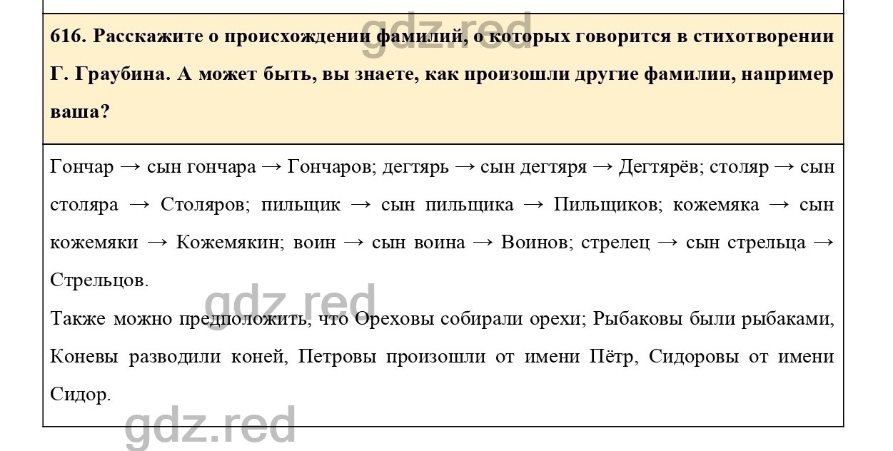 Упражнение 616 - ГДЗ по Русскому языку 6 класс Учебник Ладыженская. Часть 2  - ГДЗ РЕД