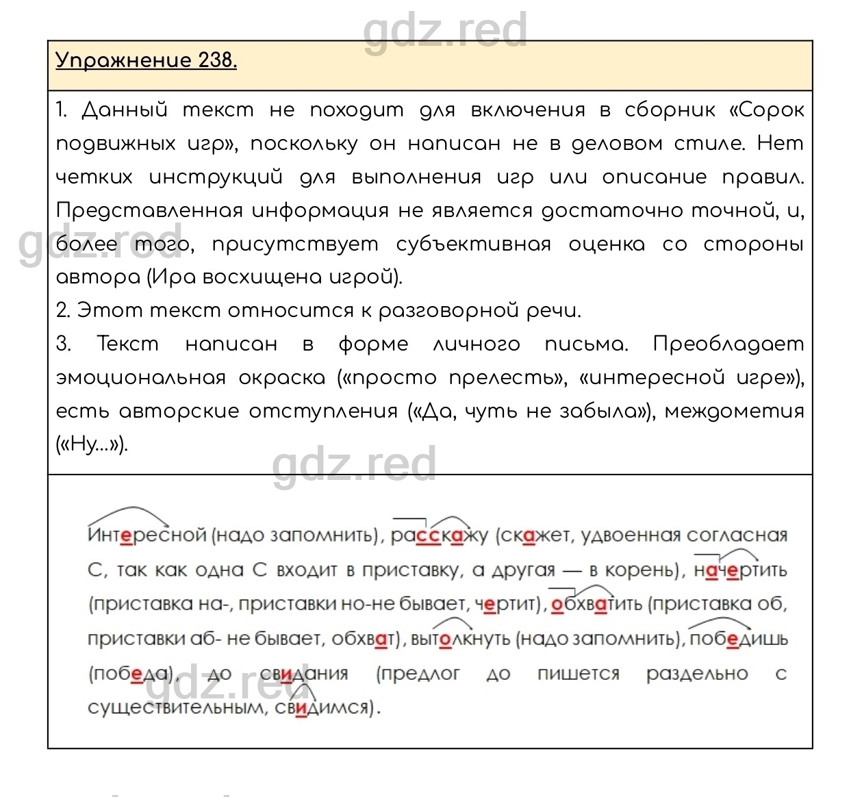 Упражнение 238 - ГДЗ по Русскому языку 6 класс Учебник Разумовская М.М.,  Львова С.И., Капинос В.И., Львов В.В. - ГДЗ РЕД