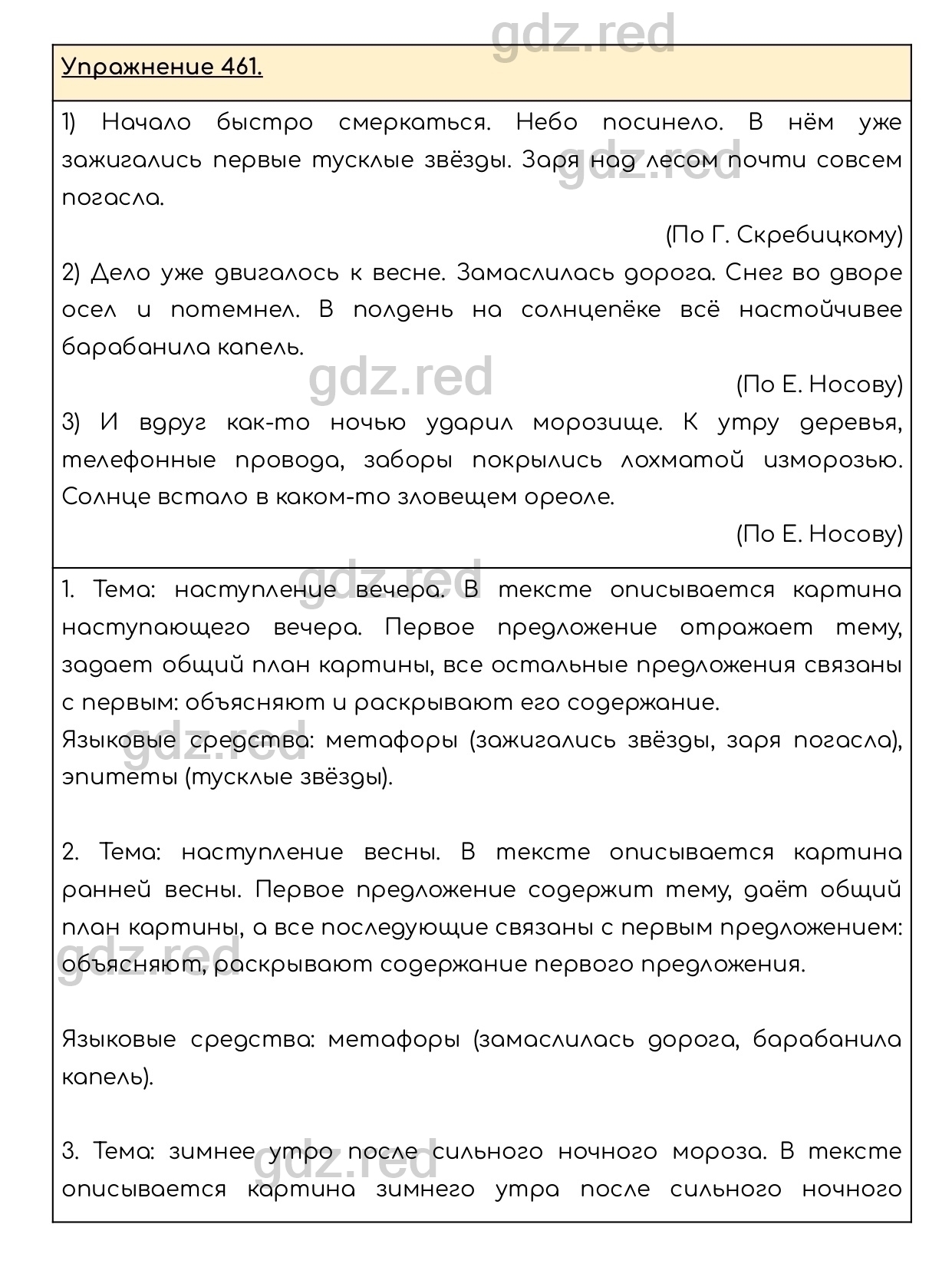 Упражнение 461 - ГДЗ по Русскому языку 6 класс Учебник Разумовская М.М.,  Львова С.И., Капинос В.И., Львов В.В. - ГДЗ РЕД