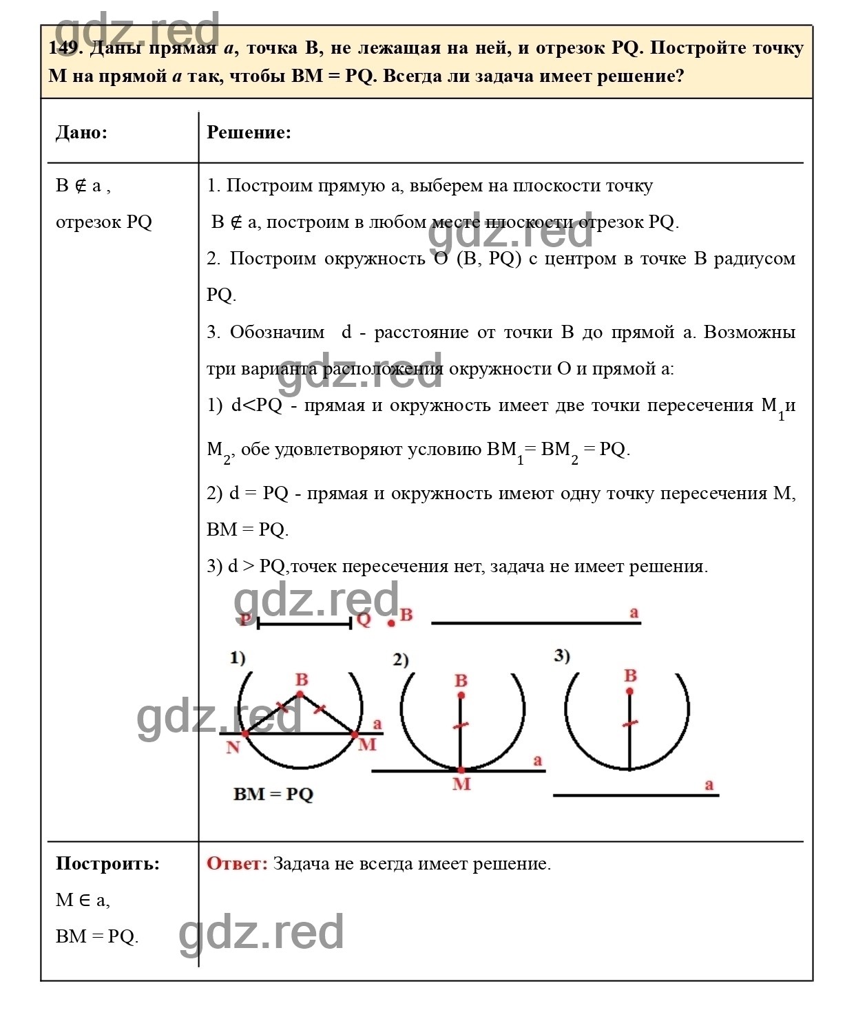 Номер 149 - ГДЗ по Геометрии для 7-9 класса Учебник Атанасян, Позняк,  Кадомцев, Бутузов - ГДЗ РЕД