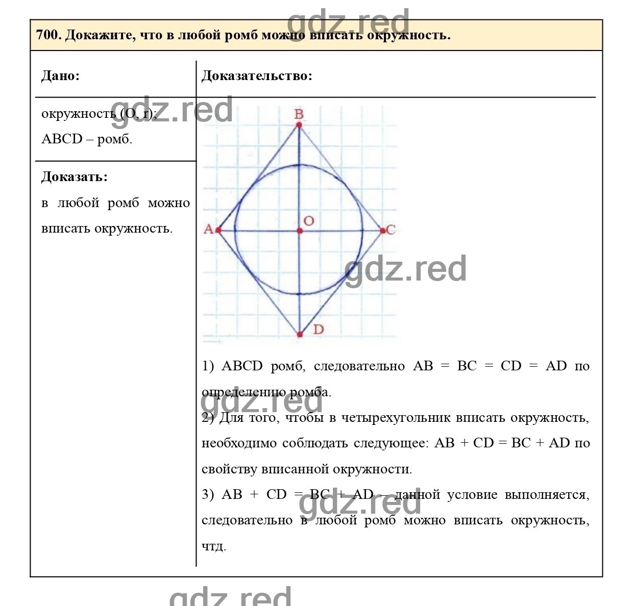 Номер 700 - ГДЗ по Геометрии для 7-9 класса Учебник Атанасян, Позняк,  Кадомцев, Бутузов - ГДЗ РЕД