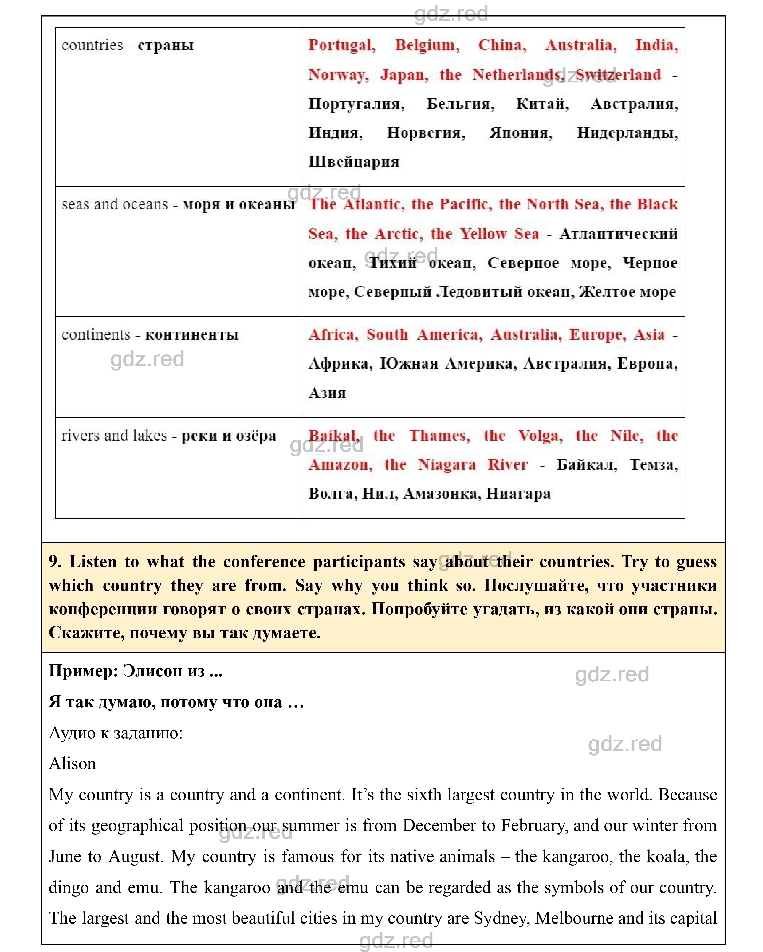 Страница 36- ГДЗ Английский язык 7 класс Учебник Биболетова, Трубанева - ГДЗ  РЕД