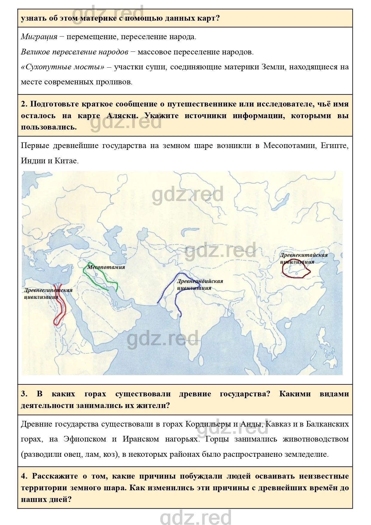 Вопросы к параграфу 6- ГДЗ География 7 класс Учебник Климанова, Климанов -  ГДЗ РЕД