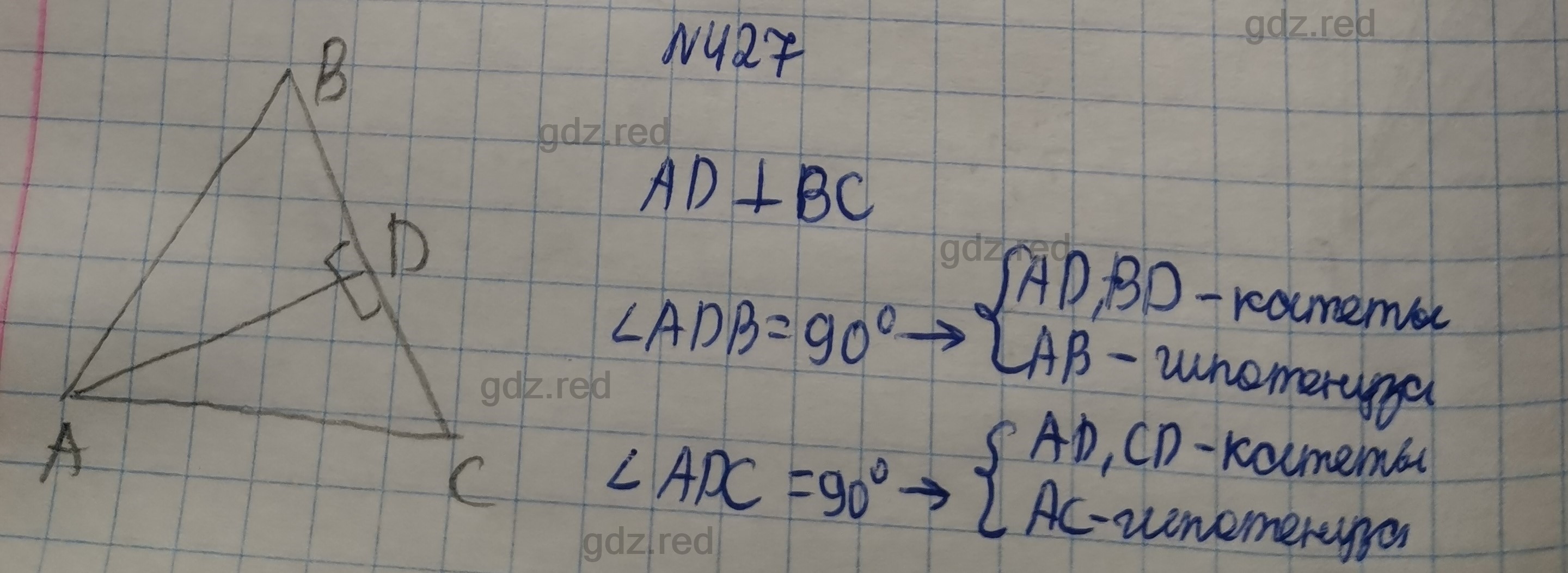 Номер 427- ГДЗ по Геометрии 7 класс Учебник Мерзляк, Якир, Полонский - ГДЗ  РЕД
