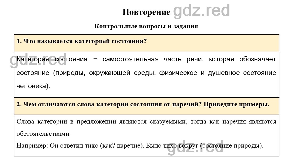 Контрольные вопросы и задания страница 133 - ГДЗ по Русскому языку 7 класс  Учебник Ладыженская - ГДЗ РЕД