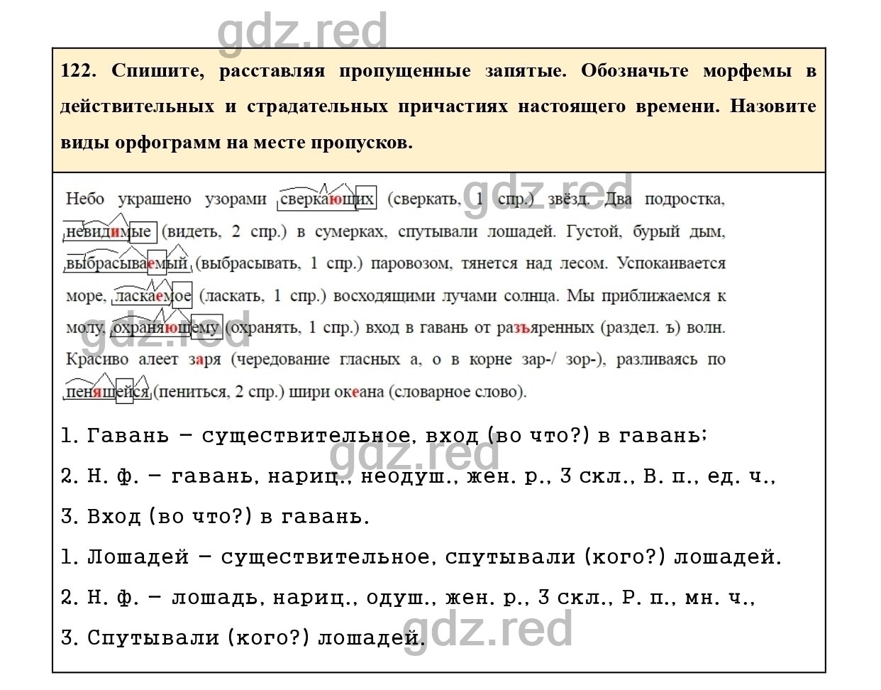 Упражнение 122 - ГДЗ по Русскому языку 7 класс Учебник Ладыженская - ГДЗ РЕД