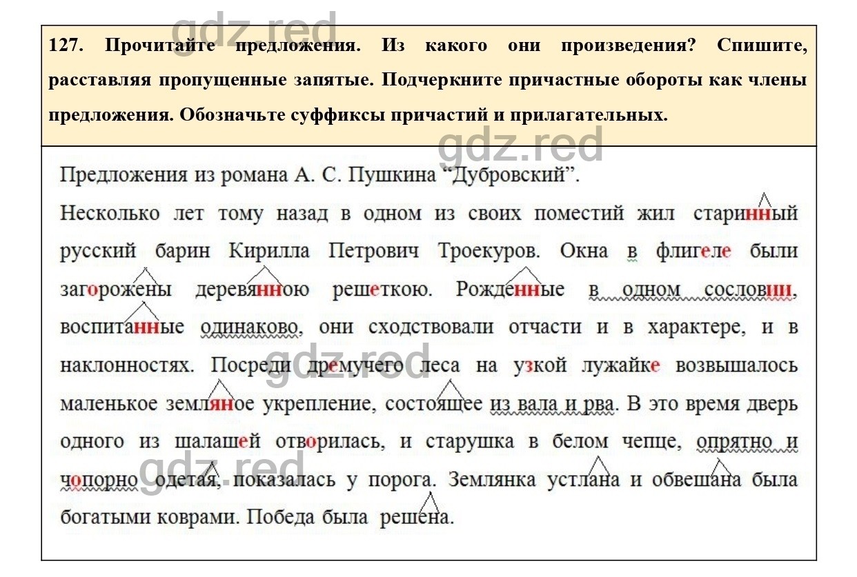 Упражнение 127 - ГДЗ по Русскому языку 7 класс Учебник Ладыженская - ГДЗ РЕД