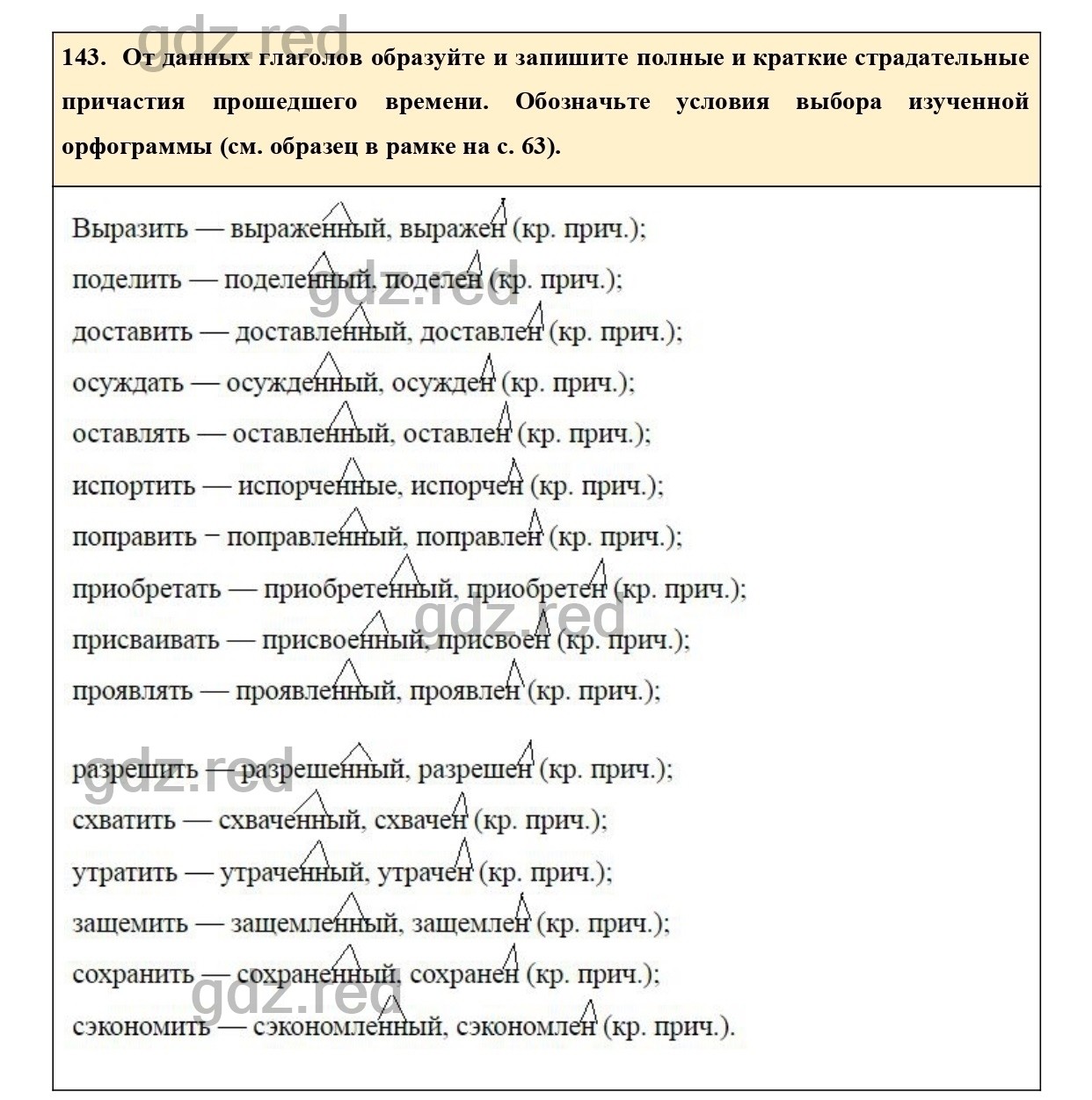 Упражнение 143 - ГДЗ по Русскому языку 7 класс Учебник Ладыженская - ГДЗ РЕД