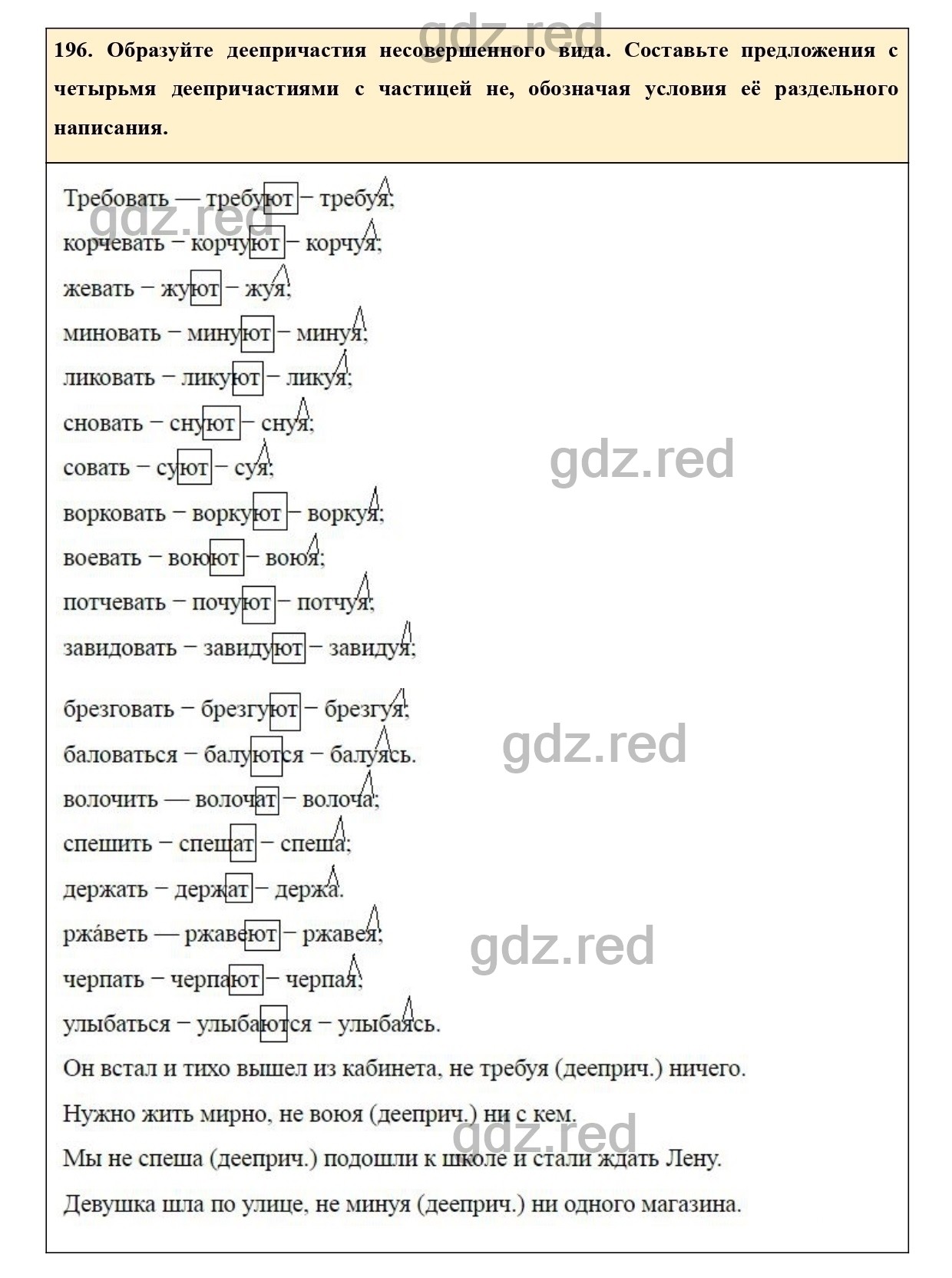 Упражнение 196 - ГДЗ по Русскому языку 7 класс Учебник Ладыженская - ГДЗ РЕД