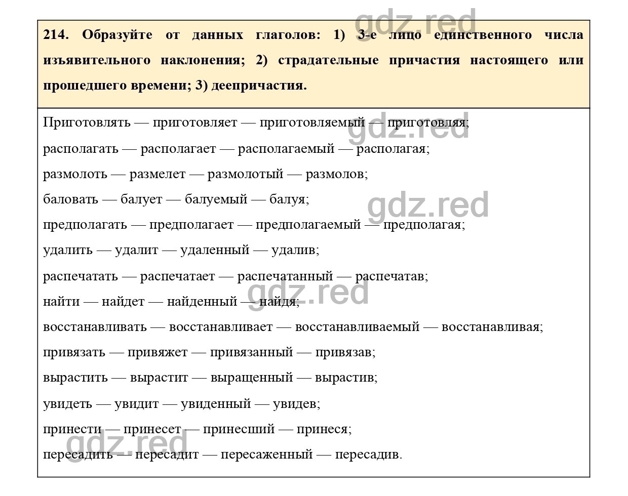 Упражнение 214 - ГДЗ по Русскому языку 7 класс Учебник Ладыженская - ГДЗ РЕД